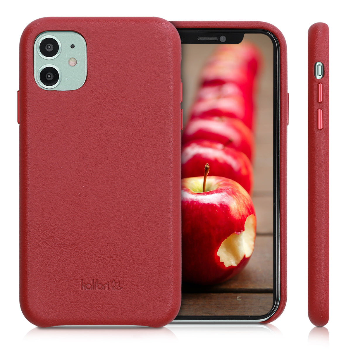kalibri Schutzhülle kompatibel mit Apple iPhone 11 - Hardcover Handy Cover Case - Rot - Hüllen