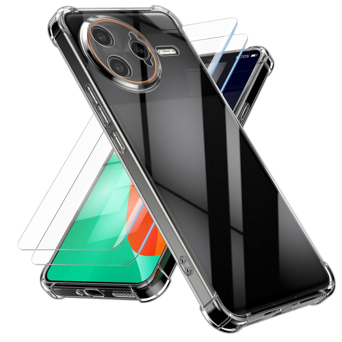 Xiaomi Poco F7 Ultra Handyhülle + 2x Schutzglas