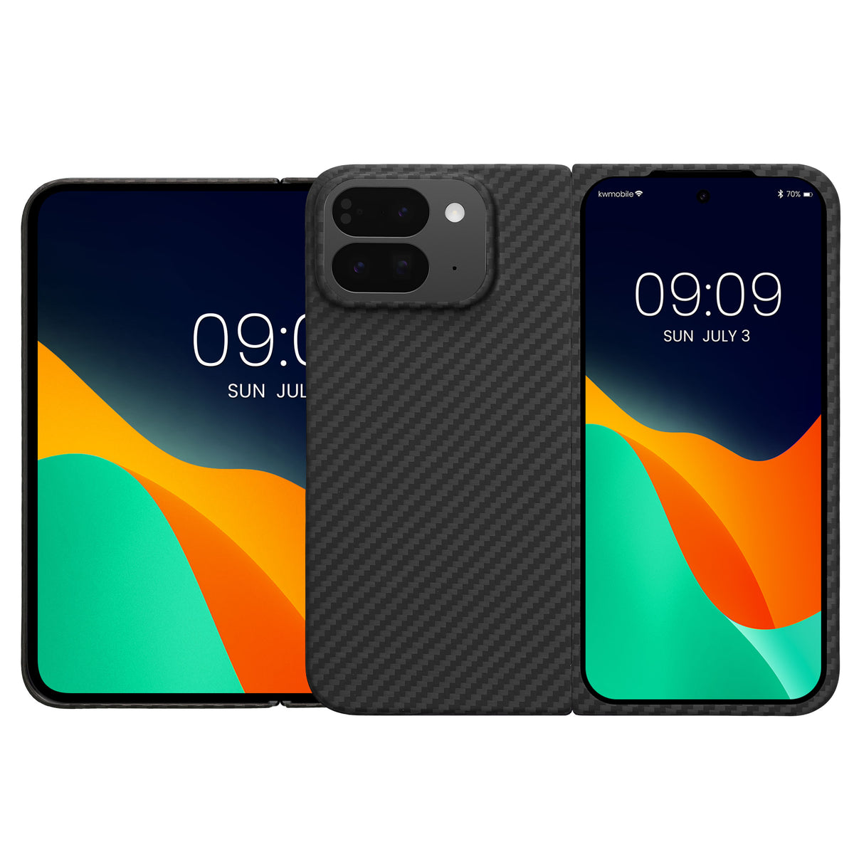 Google Pixel 10 Pro Fold Handyhülle Carbon Schwarz