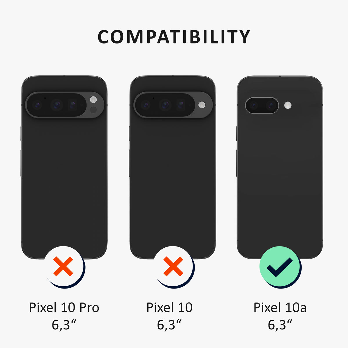 Google Pixel 10a Aramid Handyhülle Schwarz matt KLB0000261Z001C
