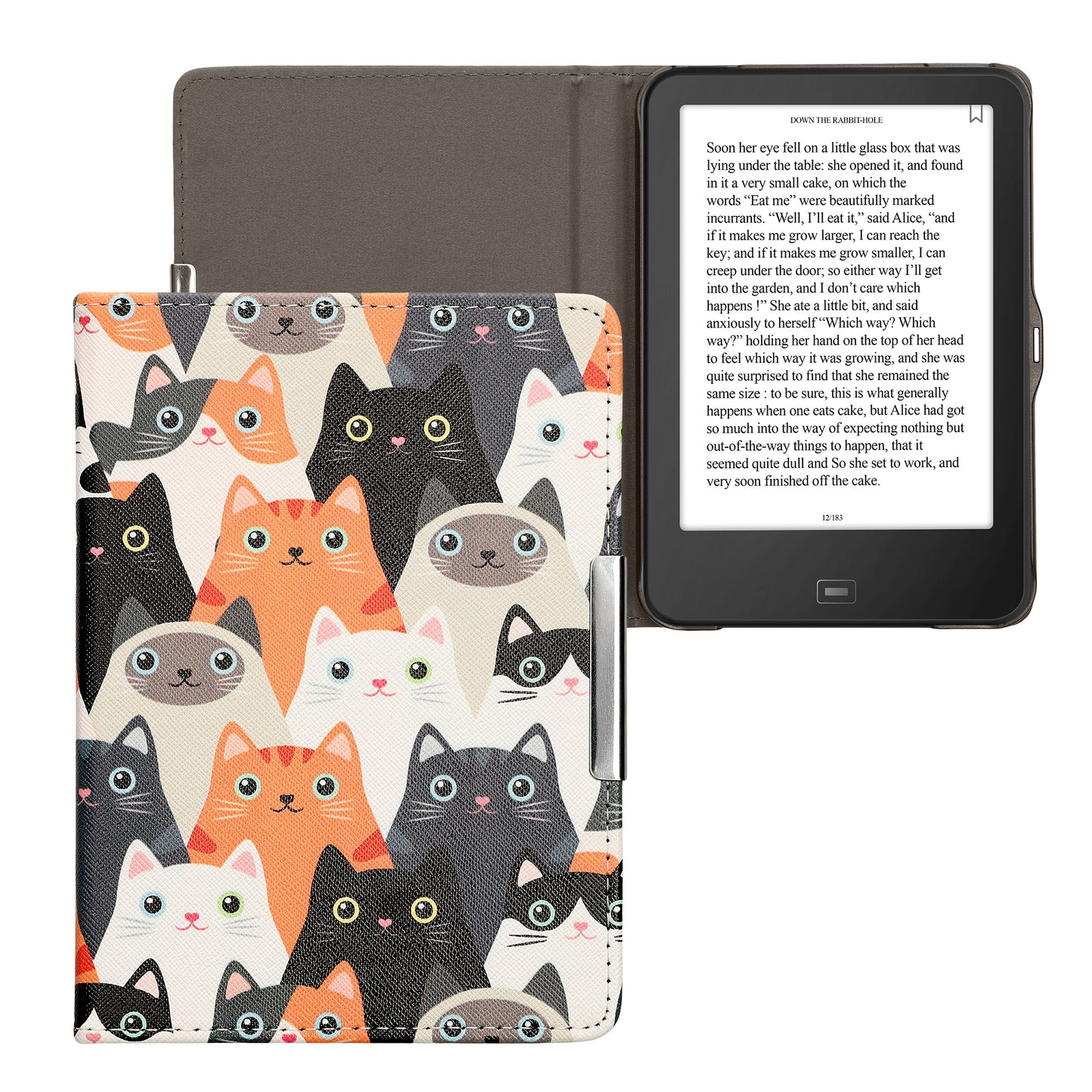 kwmobile Schutzhülle für Tolino Vision HD Hülle - eReader Flip Case mit Auto Sleep Funktion