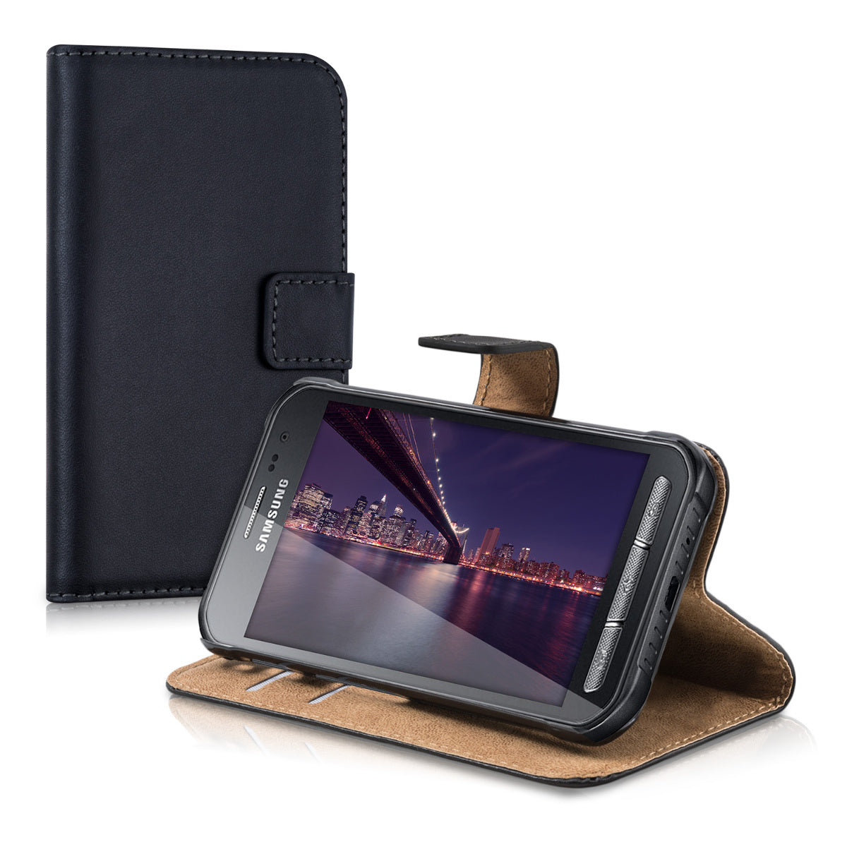 kwmobile Hülle kompatibel mit Samsung Galaxy Xcover 3 - Handyhülle mit Kartenfächern