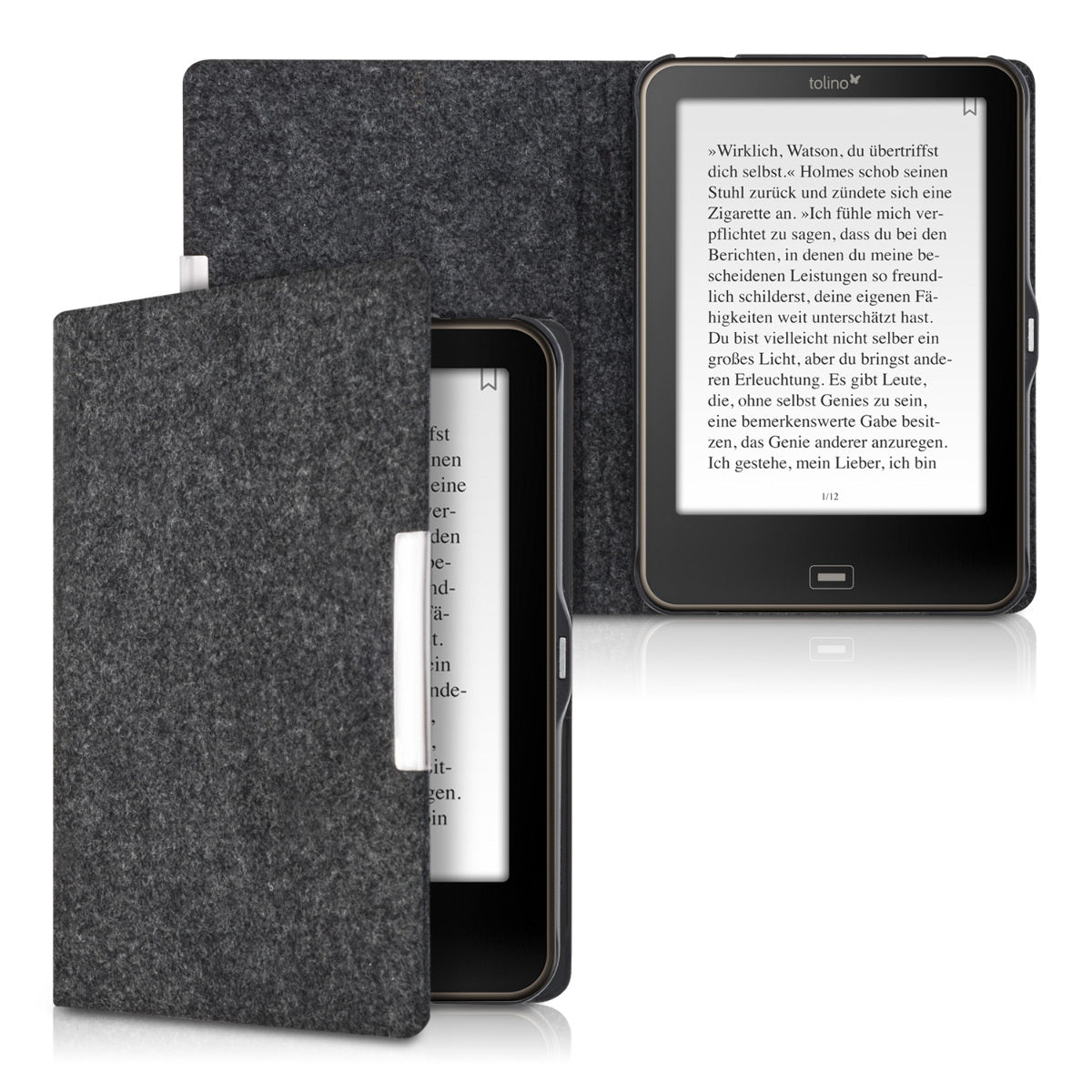 kwmobile Hülle kompatibel mit Tolino Vision 1 / 2 / 3 / 4 HD - eReader Schutzhülle Cover Case