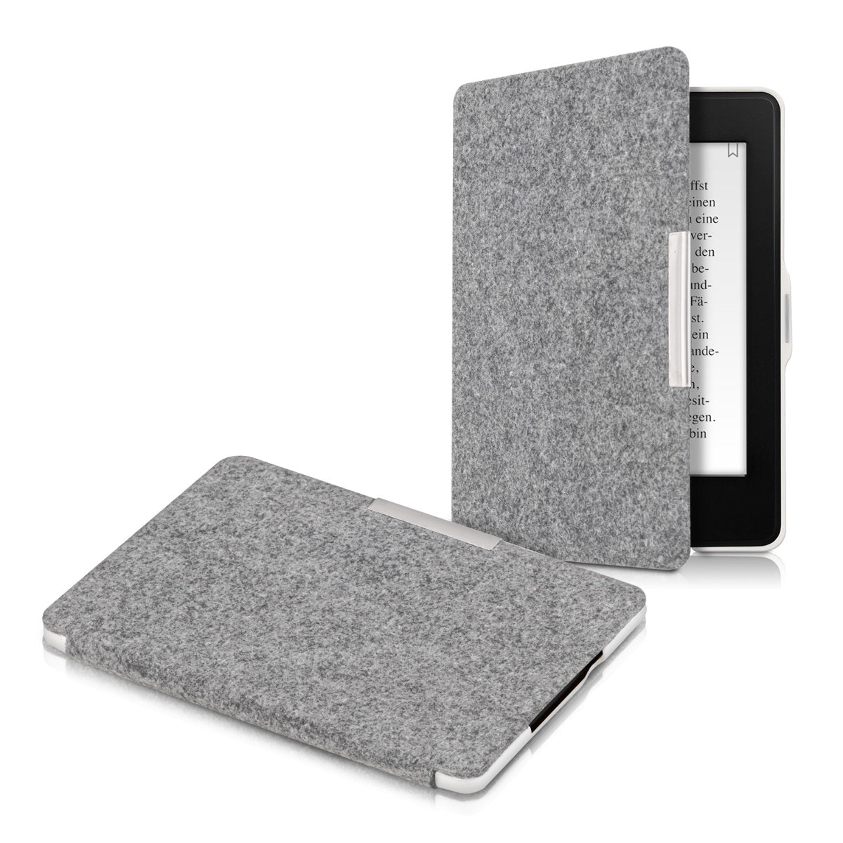 Amazon Kindle Paperwhite eReader Hülle (für Modelle bis 2017) Filz Hellgrau