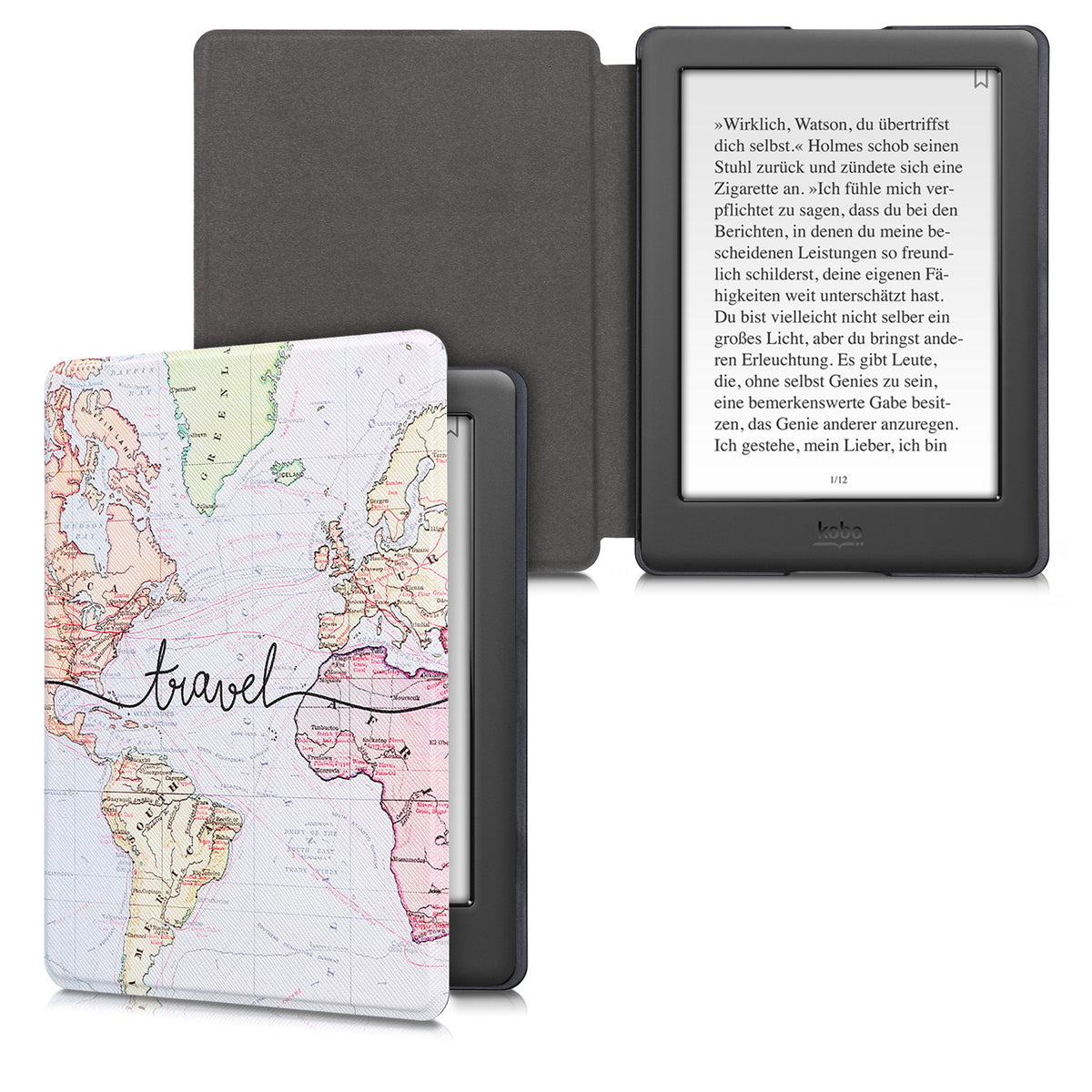 Kobo Glo HD / Touch 2.0 mit Auto-Sleep eReader Flip Case Kosmische Natur