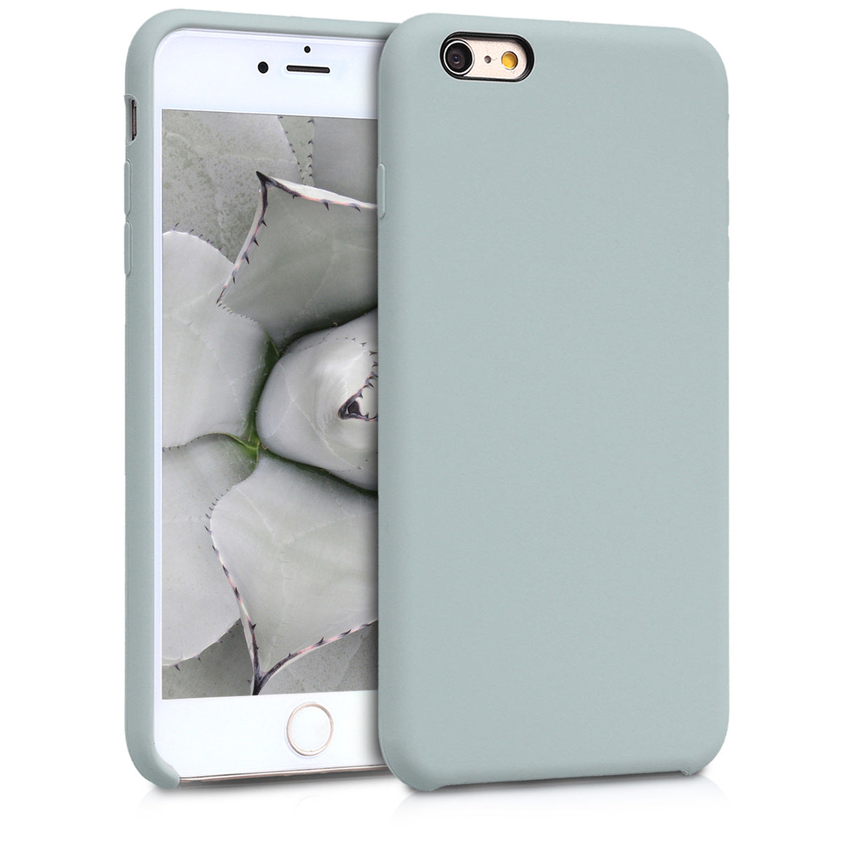 kwmobile Handyhülle für Apple iPhone 6 Plus / 6S Plus Hülle - Case Silikon - Kabelloses Laden - Schutzhülle Cover