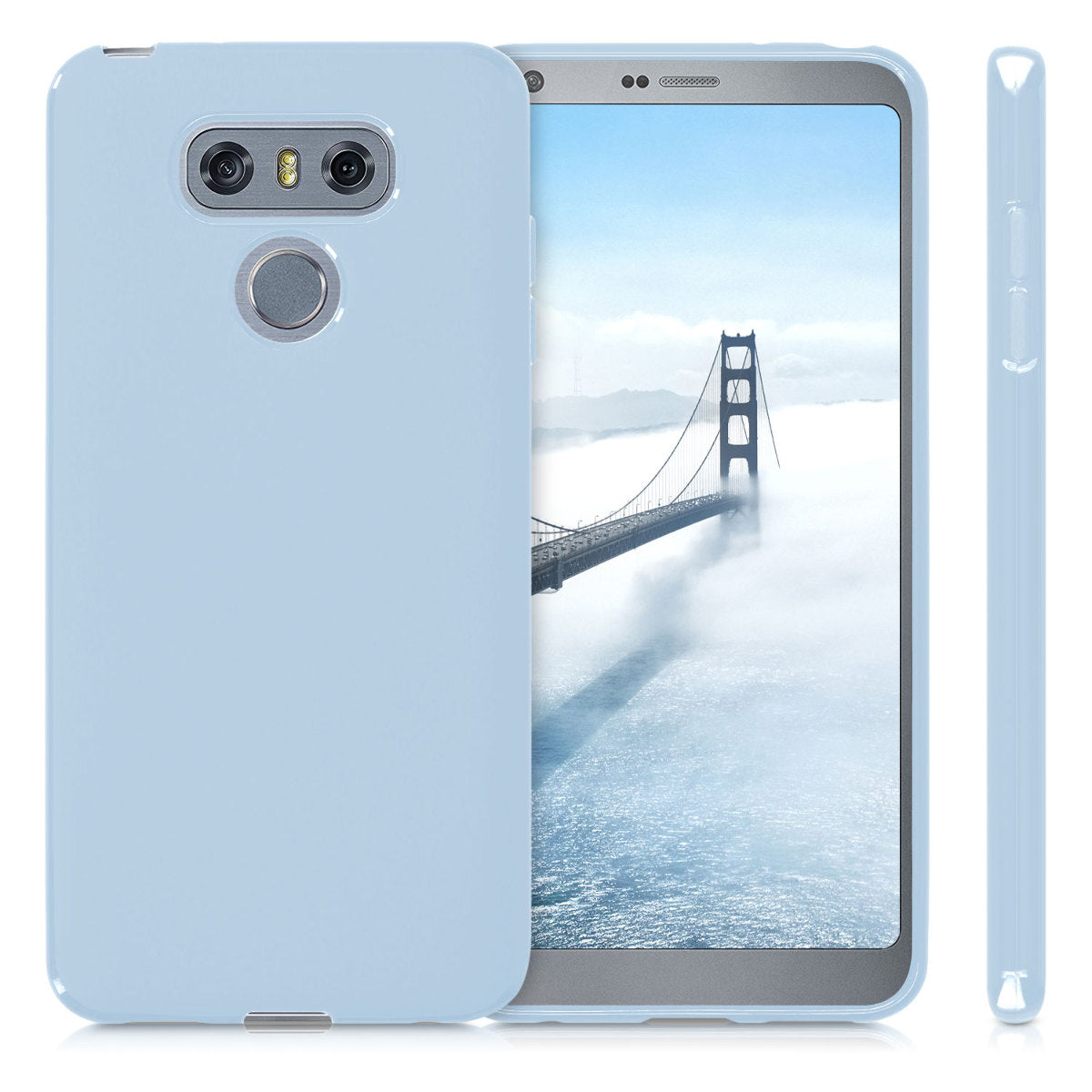LG G6 Hülle Silikon Hellblau