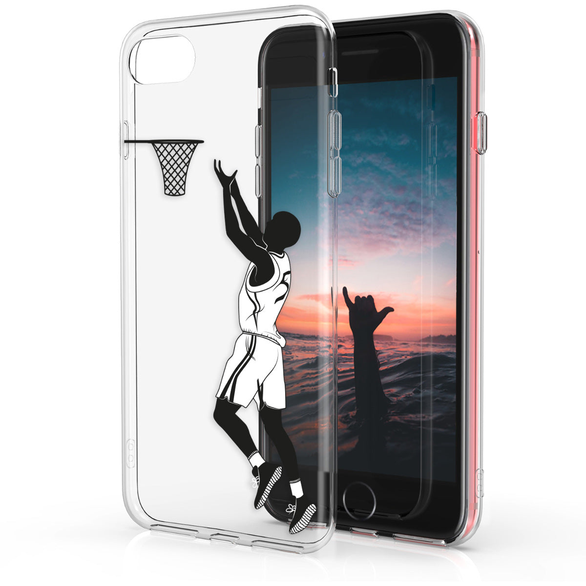kwmobile Case kompatibel mit Apple iPhone SE (2022) / iPhone SE (2020) / iPhone 8 / iPhone 7 - Hülle Silikon transparent