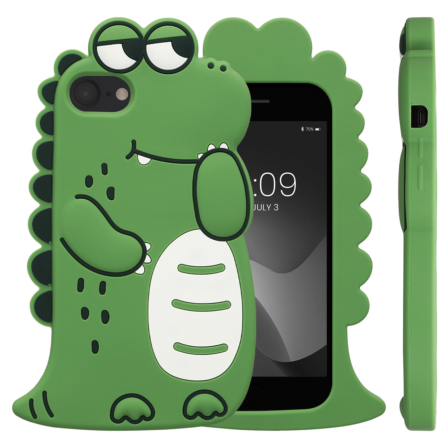 kwmobile Schutzhülle kompatibel mit Apple iPhone SE (2022) / iPhone SE (2020) / iPhone 8 / iPhone 7 - Hülle Handy - Handyhülle - Silikon Cover Case
