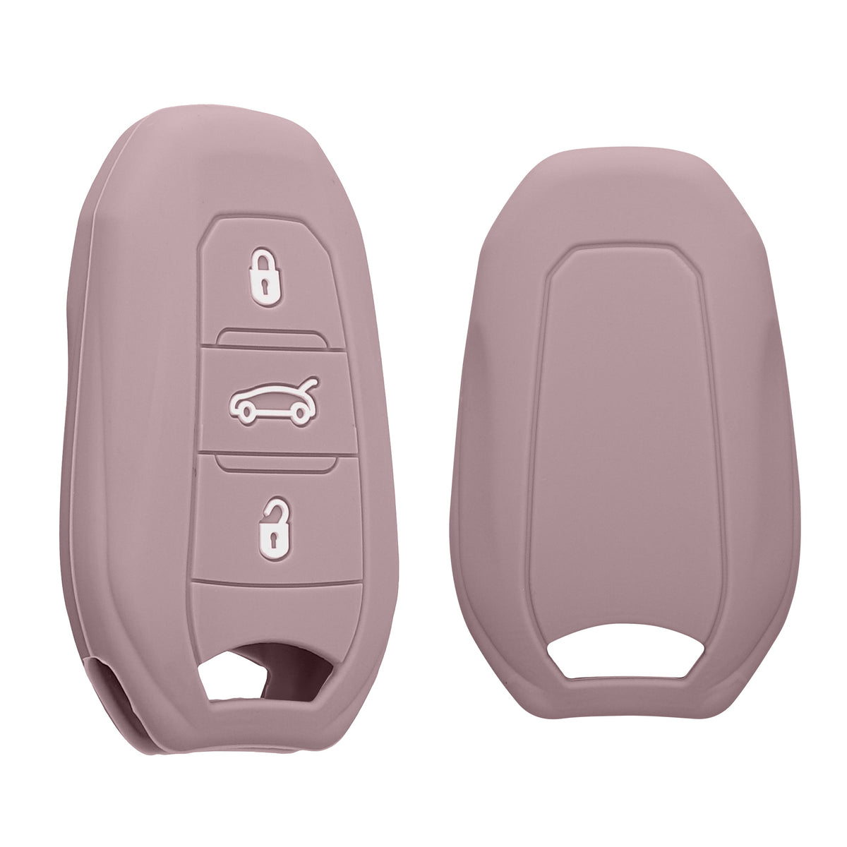 kwmobile Schlüsselhülle für Peugeot Citroen 3-Tasten Smartkey Autoschlüssel (nur Keyless Go) Hülle - Autoschlüssel Schlüssel Hülle - Schlüsselschutz Gehäuse