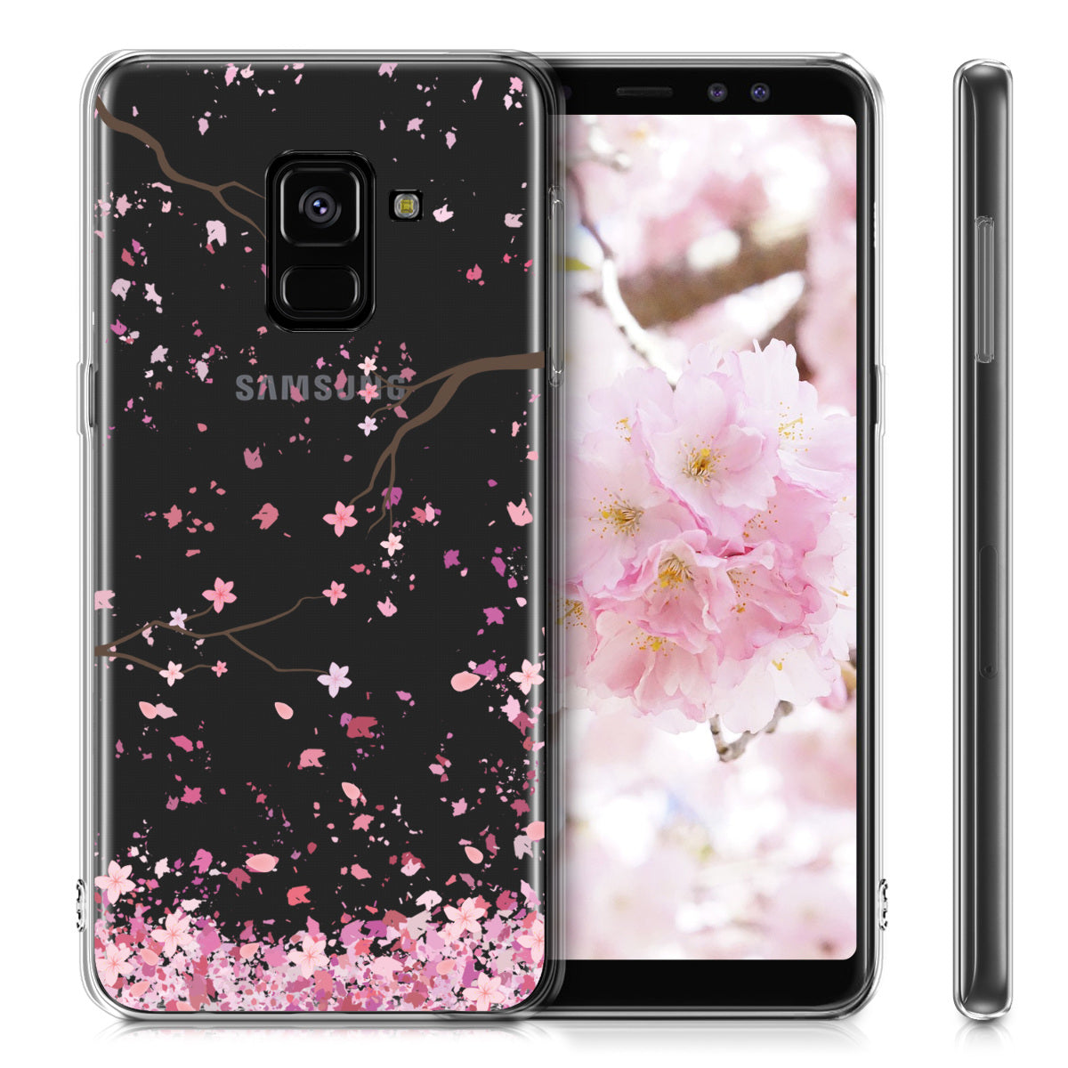 kwmobile Case kompatibel mit Samsung Galaxy A8 (2018) - Hülle Silikon transparent