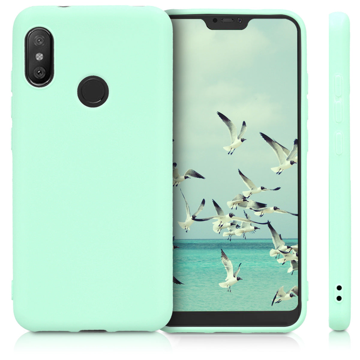 kwmobile Handyhülle für Xiaomi Redmi 6 Pro / Mi A2 Lite - Kabelloses Laden - Schutzhülle Cover