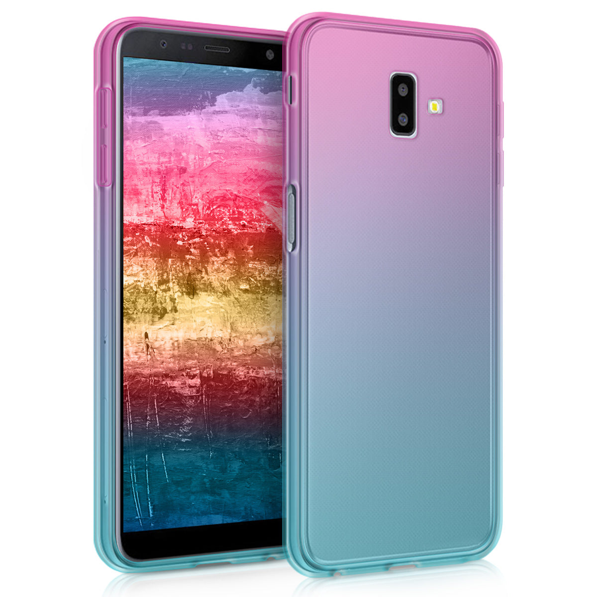 Samsung Galaxy J6+ / J6 Plus DUOS Handyhülle Regenbogen Farbverlauf