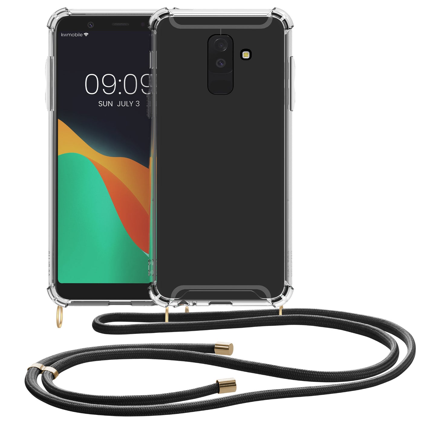 kwmobile Necklace Case kompatibel mit Samsung Galaxy A6+/A6 Plus (2018) Hülle