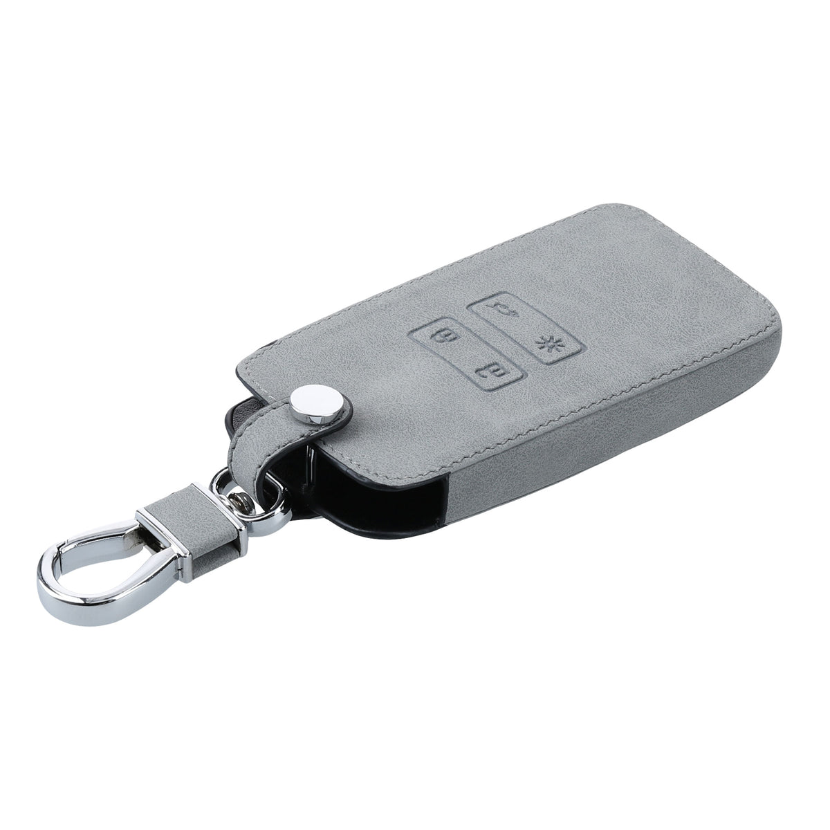 Renault 4-Tasten Smartkey Autoschlüssel (nur Keyless Go) Kunstleder Schlüsselhülle Wildlederoptik