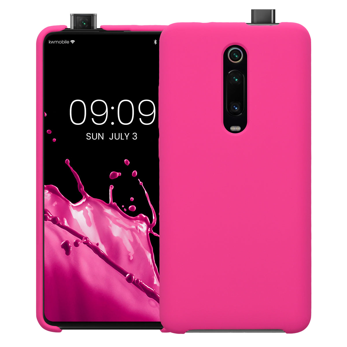 kwmobile Handyhülle für Xiaomi Mi 9T (Pro) / Redmi K20 (Pro) Hülle - Case Silikon - Kabelloses Laden - Schutzhülle Cover
