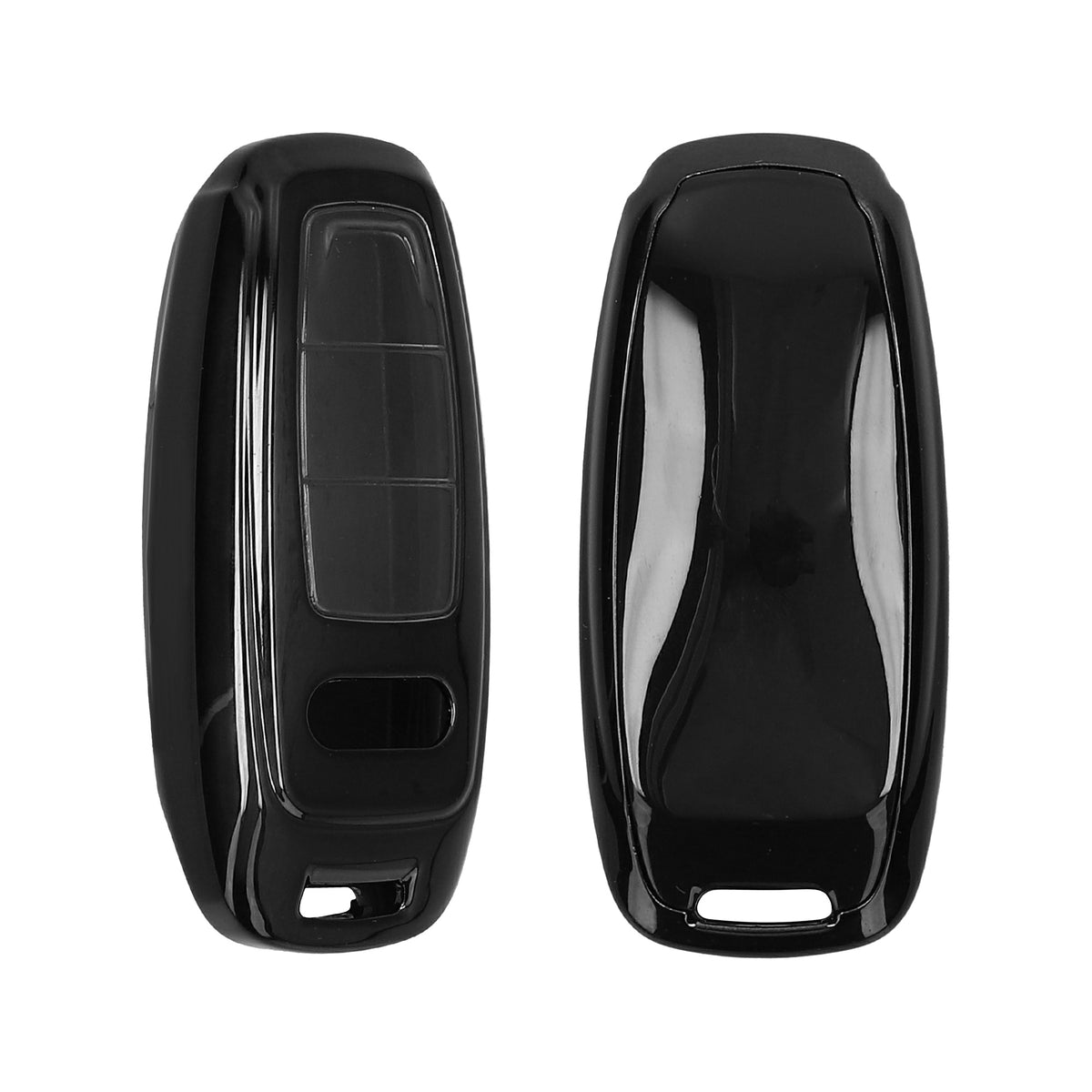 Audi A6 A7 A8 Q7 Q8 3-Tasten Autoschlüssel Keyless TPU Schlüsselhülle Metallic