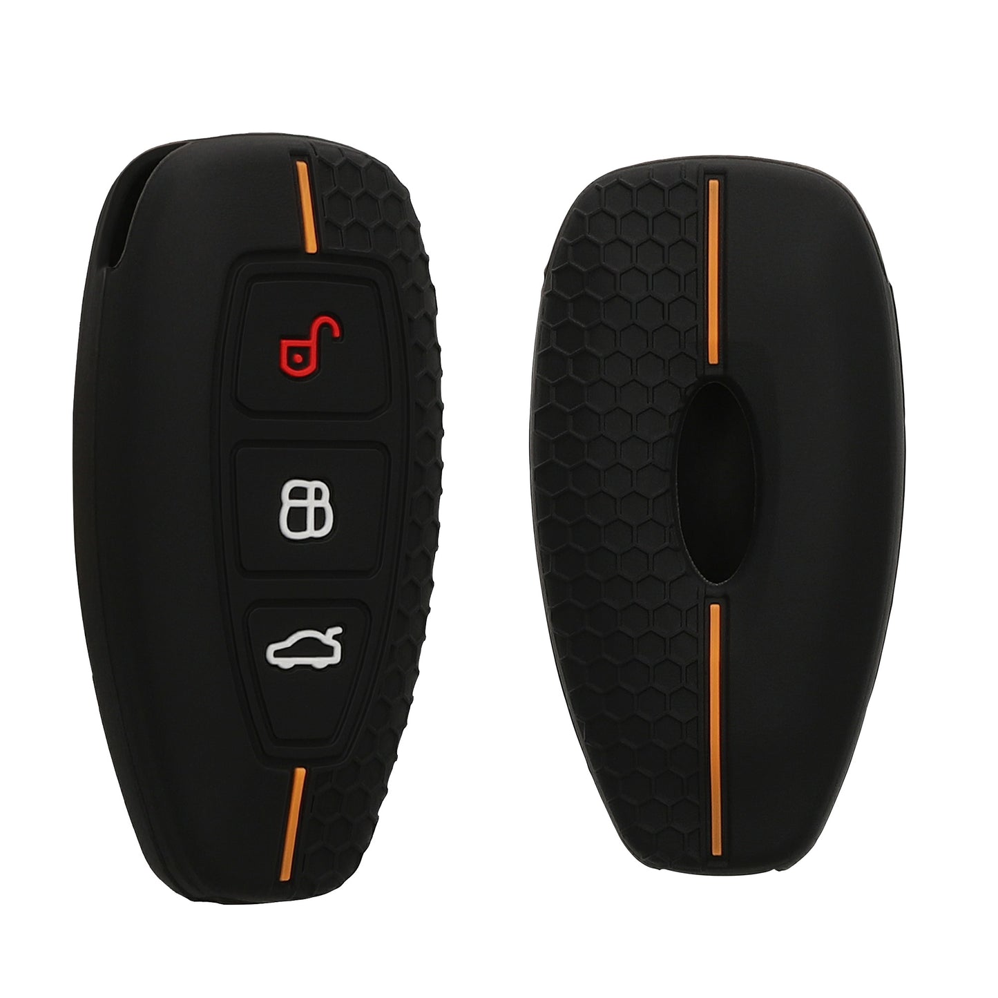 kwmobile Schlüsselhülle für Ford 3-Tasten Autoschlüssel Keyless Go Hülle - Autoschlüssel Schlüssel Hülle