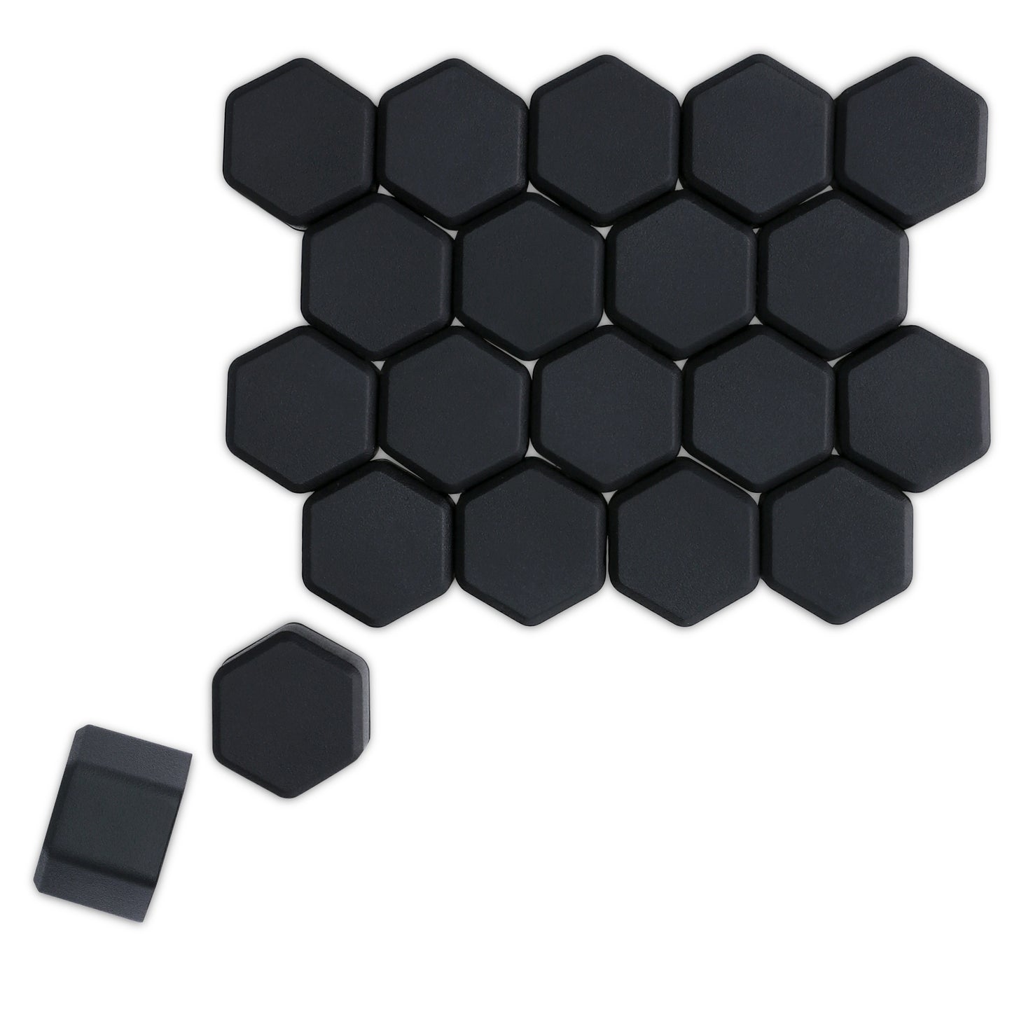 kwmobile 20x Abdeckung für 21 mm Radmuttern Auto Rad Schraube - Radschrauben Cover - Mutter Kappen - Sonstiges