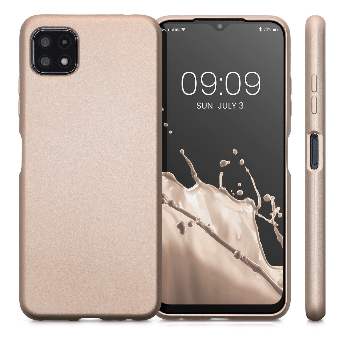 Samsung Galaxy A22 5G Handyhülle Silikon Metallic
