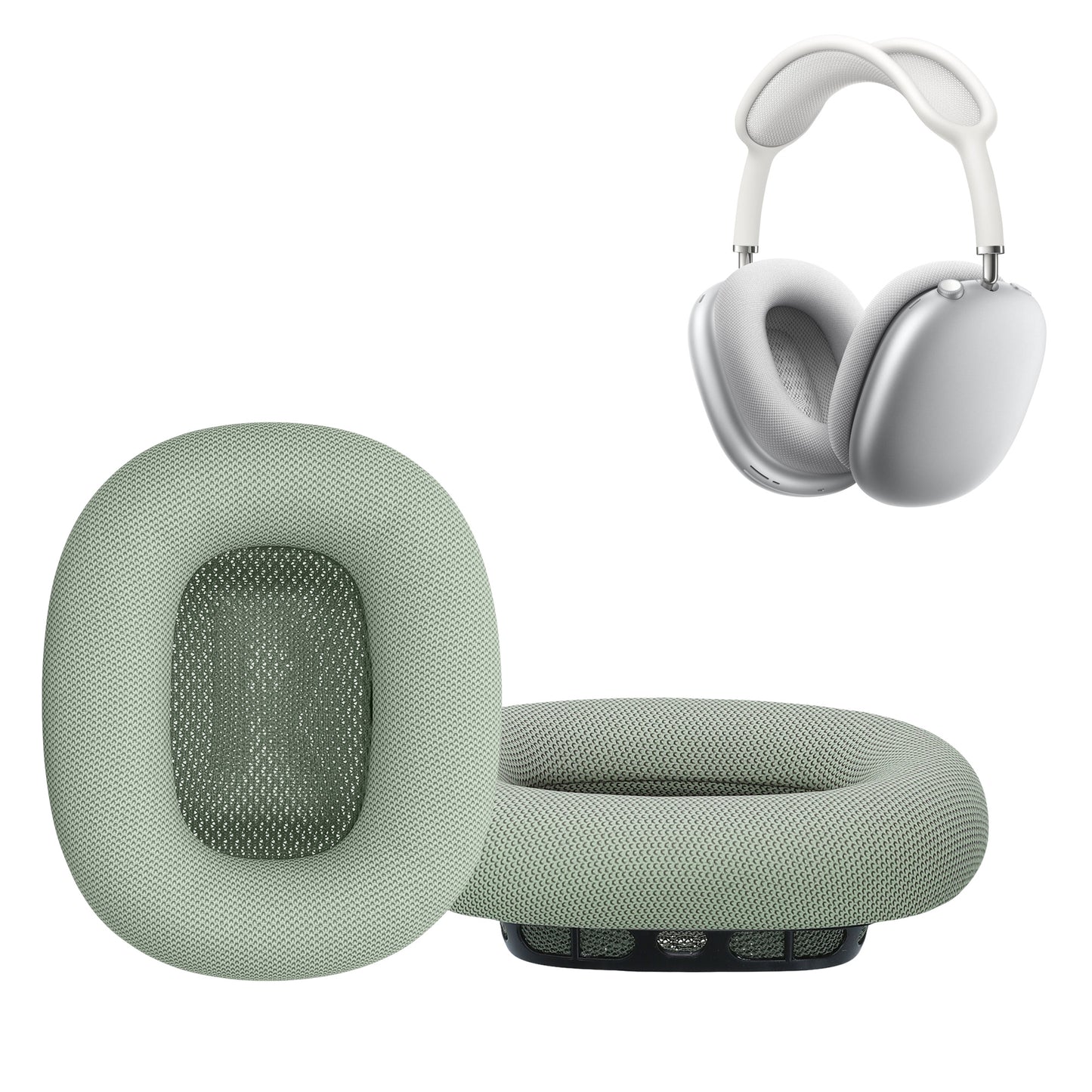 kwmobile Ohr Polster für Apple AirPods Max / AirPods Max 2 Ohrpolster - Ersatz Ohrpolster - Kopfhörer Ersatzteile - Kopfhörer Ersatzpolster für Over Ear Headphones