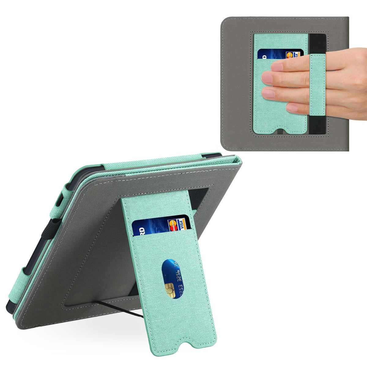 Kobo Libra 2 mit Handschlaufe Kunstleder Flip Case