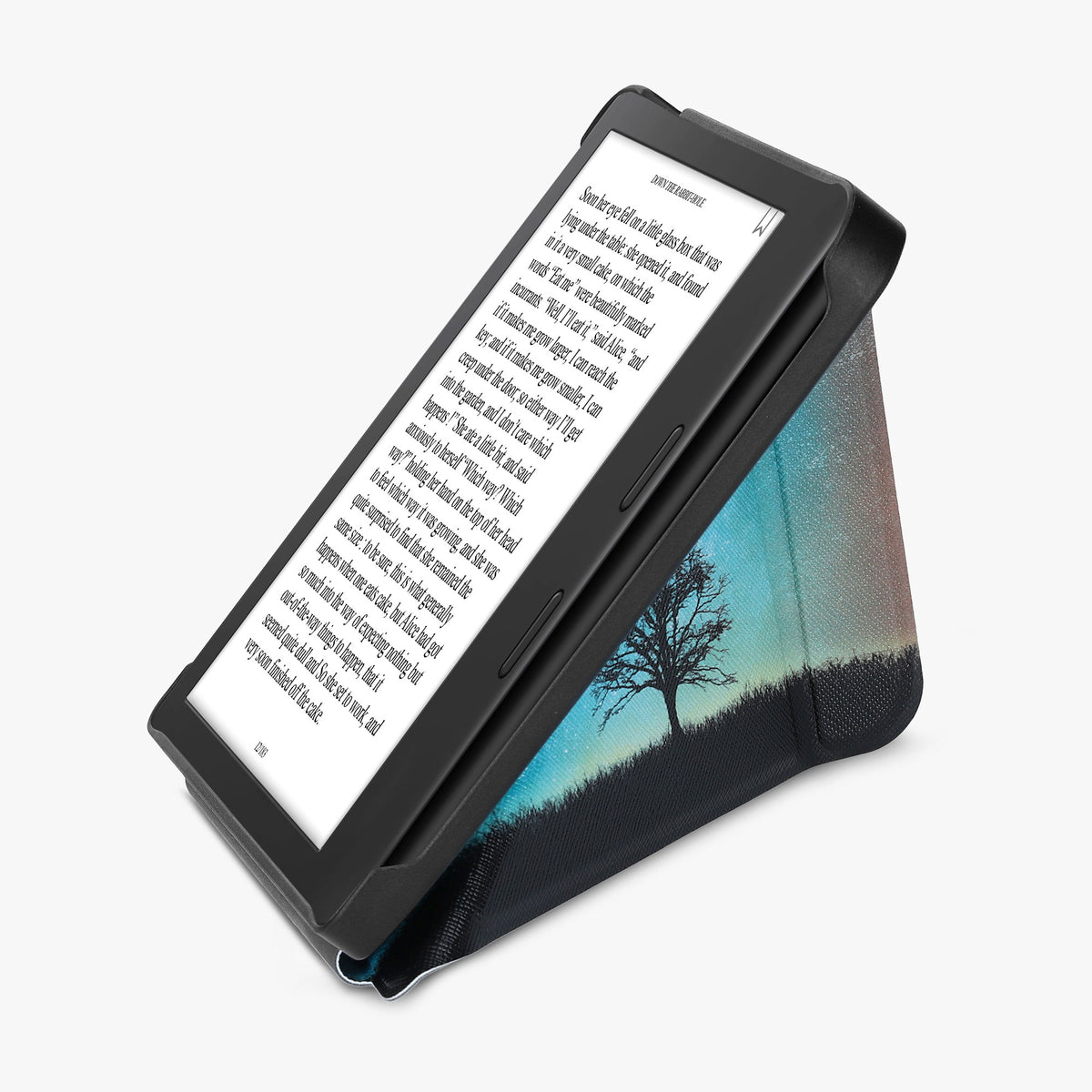 Tolino Vision 6 Kunstleder eReader Hülle Sternenhimmel Baum