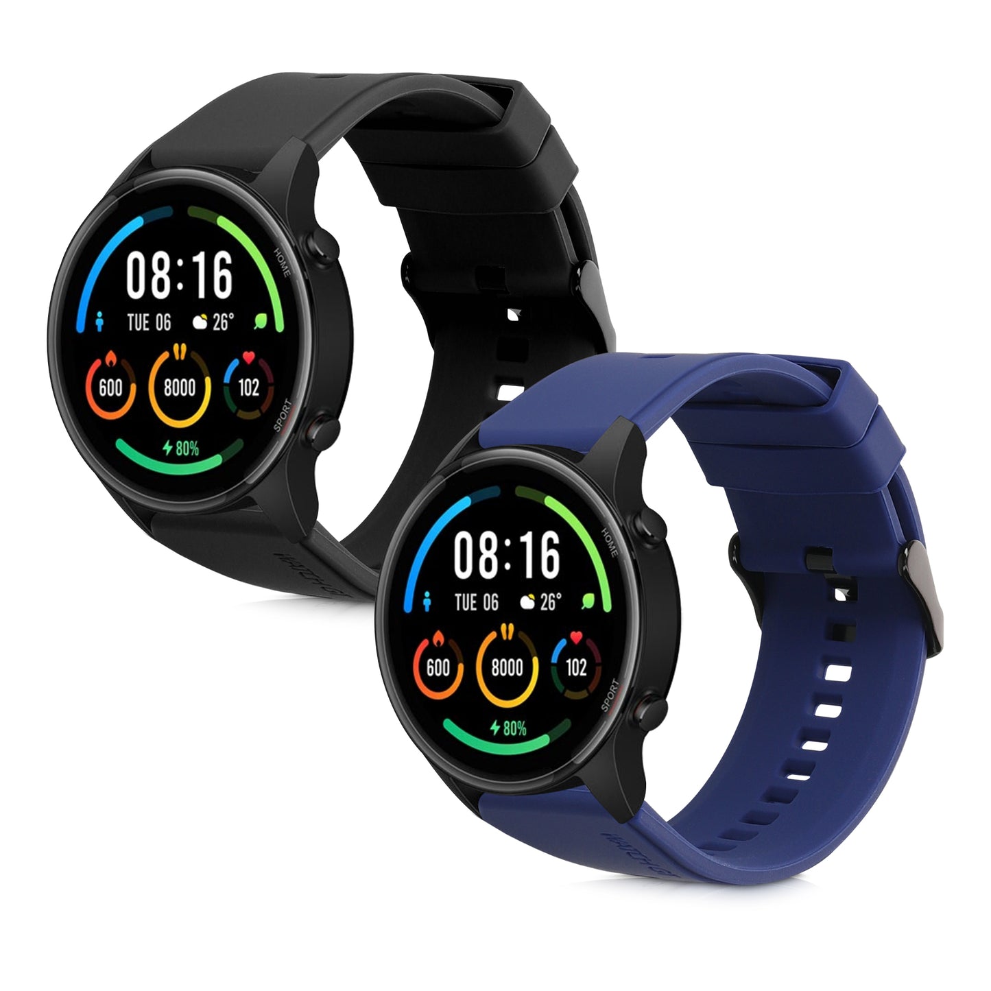 kwmobile Sportarmband kompatibel mit Xiaomi Watch S4/S4 Sport/S3/S2/Watch S1 Active/Redmi Watch 5 Active Armband