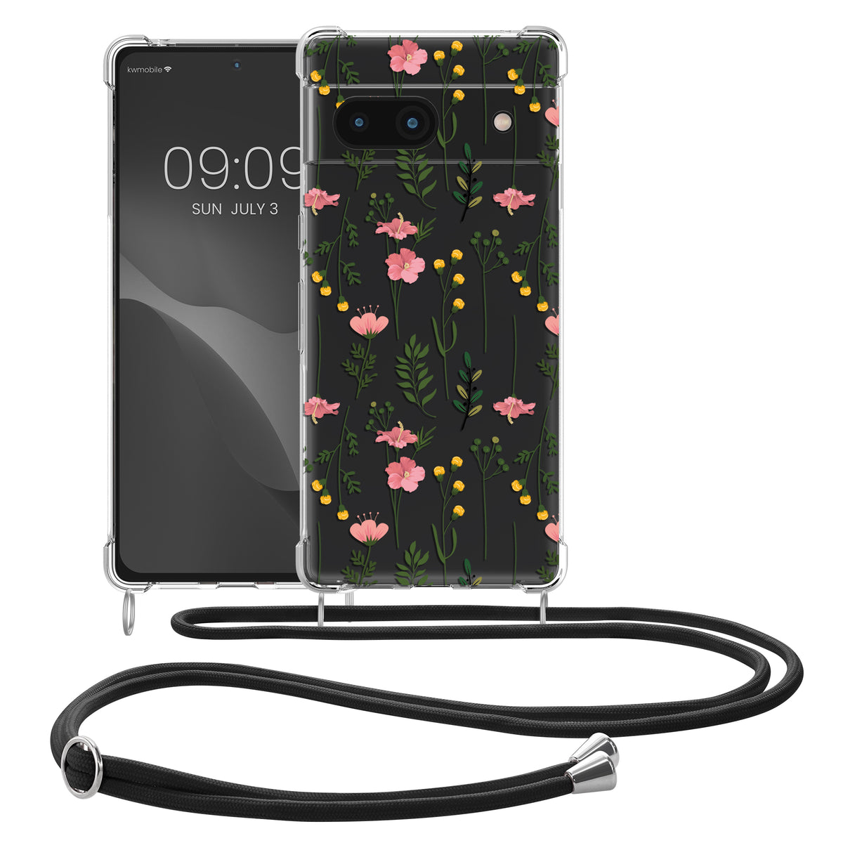 Google Pixel 6a Silikon Handykette gemustert