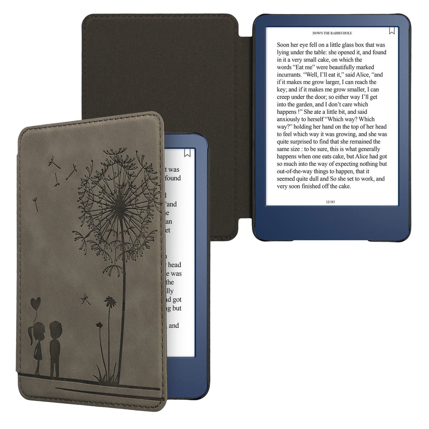 kwmobile Schutzhülle für Amazon Kindle (2022/2024) Hülle - eReader Case aus Kunstleder mit Auto Sleep Funktion