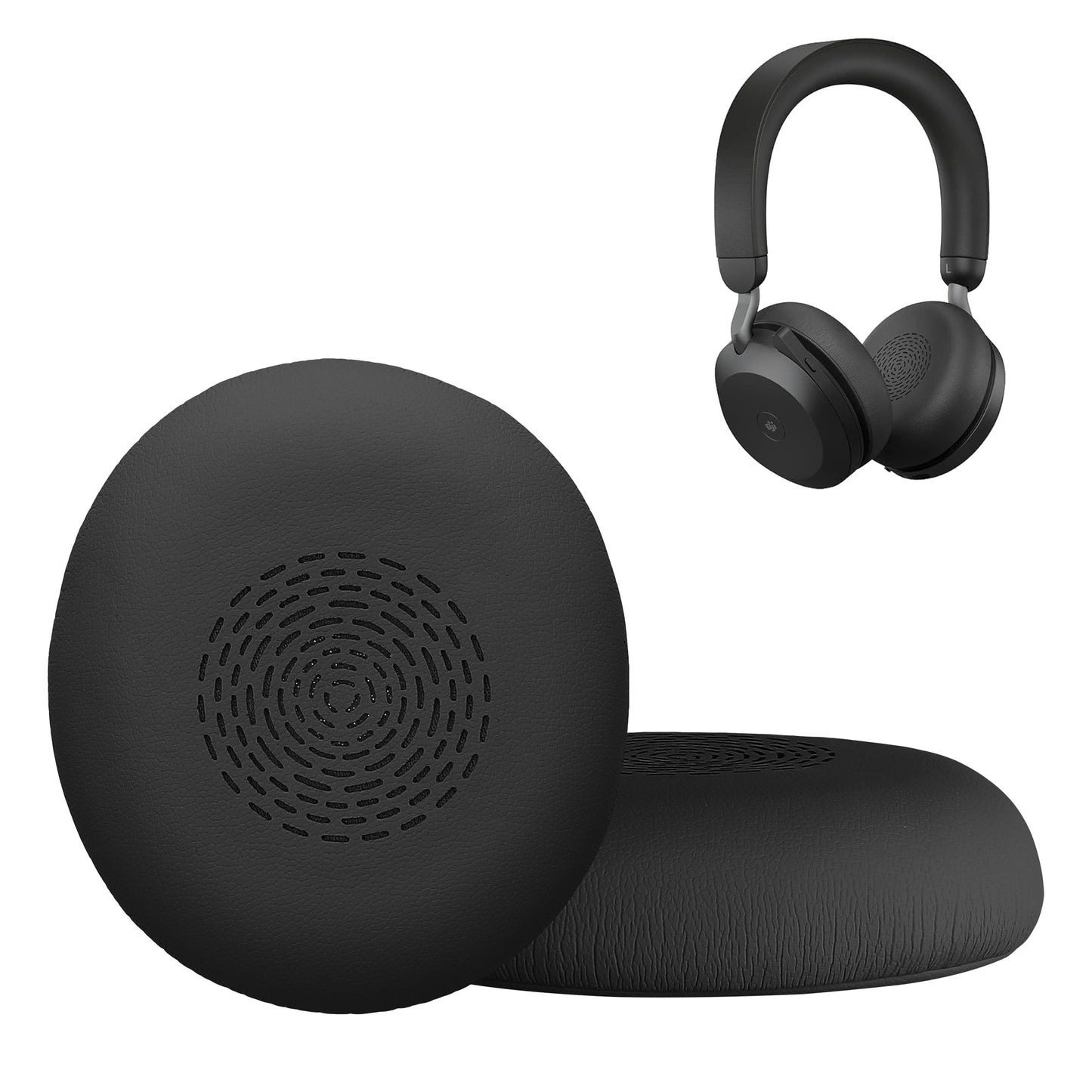 kwmobile Ohr Polster für Jabra Evolve 2 75 Ohrpolster - Ersatz Ohrpolster - Kopfhörer Ersatzteile - Kopfhörer Ersatzpolster für Over Ear Headphones