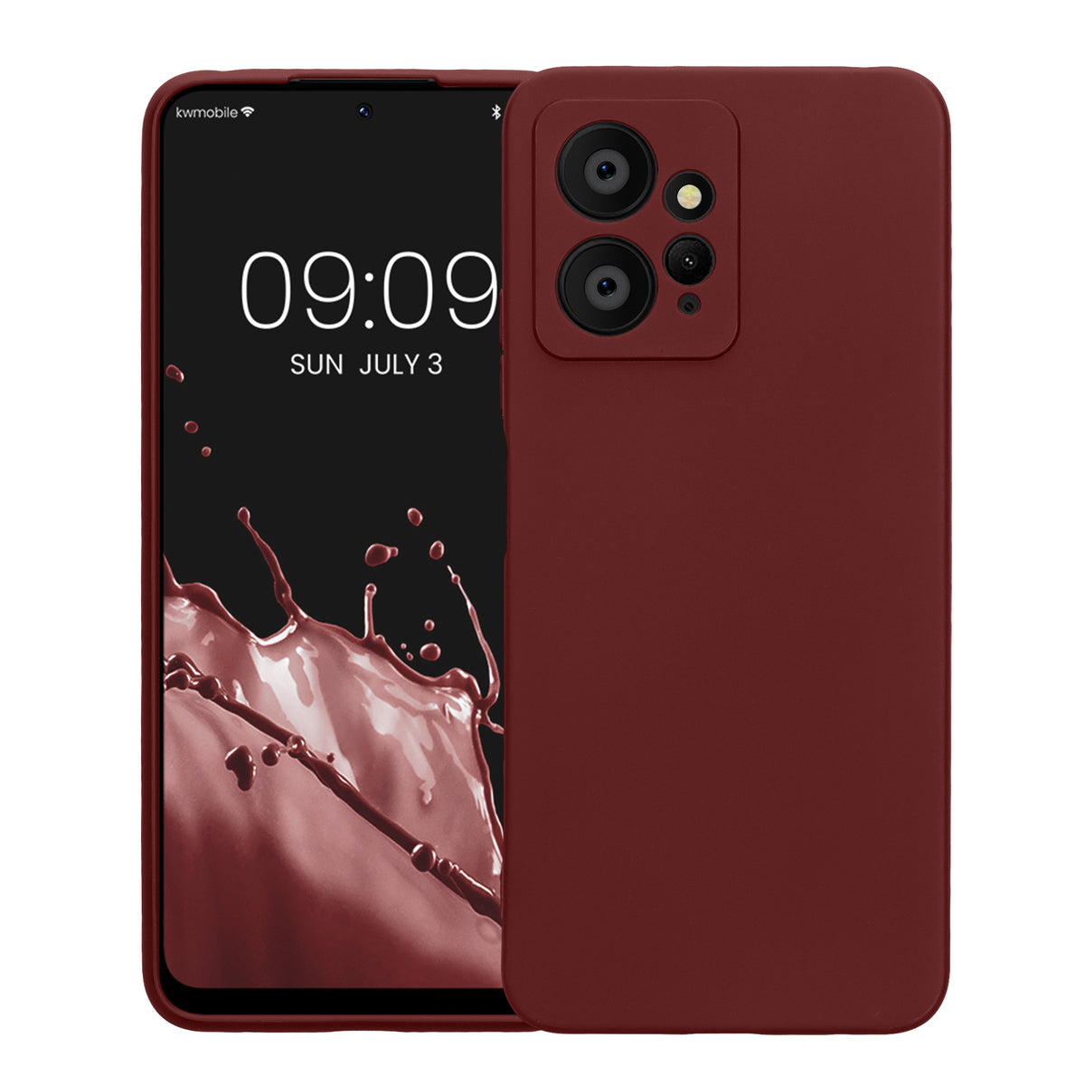 Xiaomi Redmi Note 12 (4G) Silikon Handyhülle Bordeaux