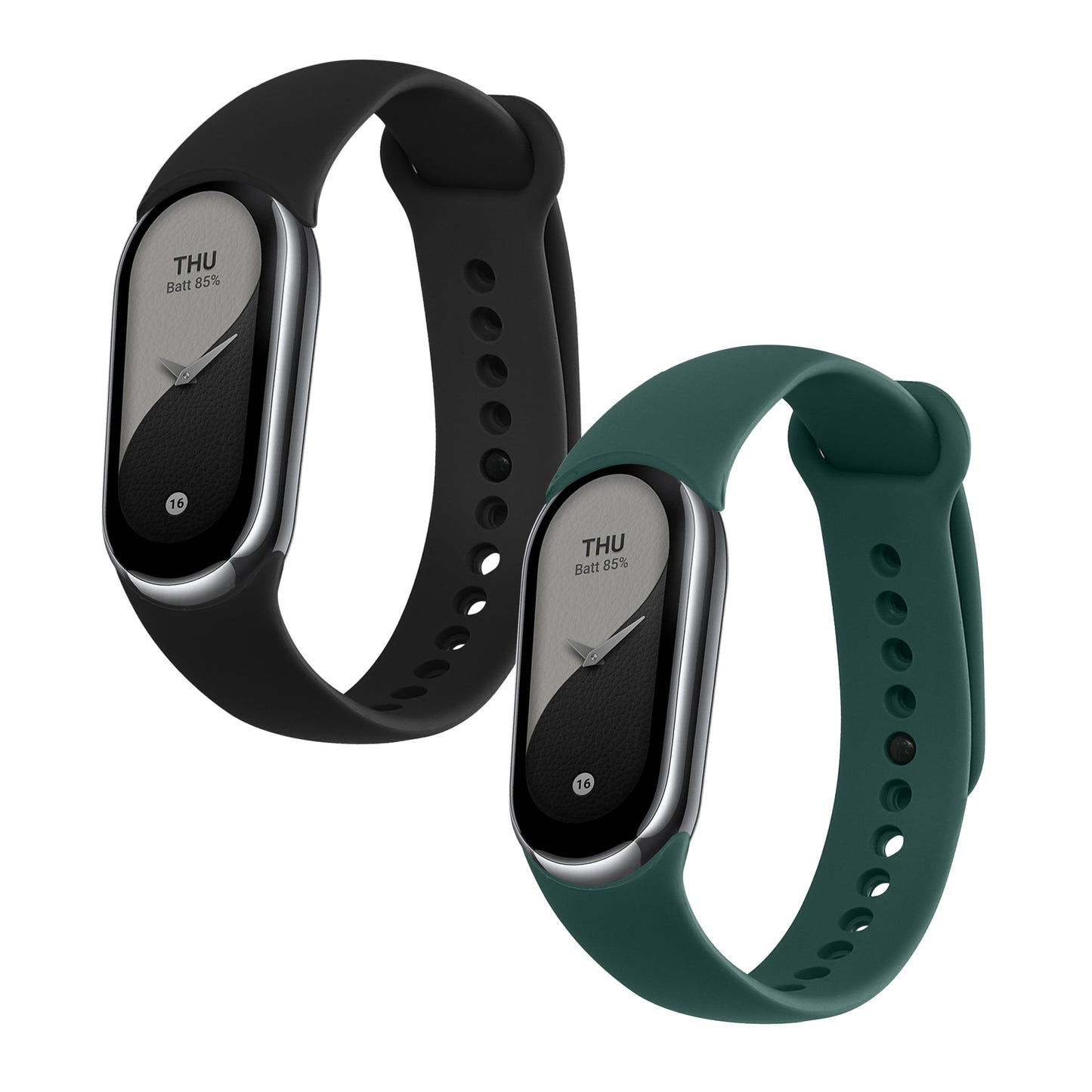 kwmobile Uhrenarmband für Xiaomi Mi Band 10 / Mi Band 9 / 8 Armband Fitnesstracker Band Set Ersatzarmband Smartwatch