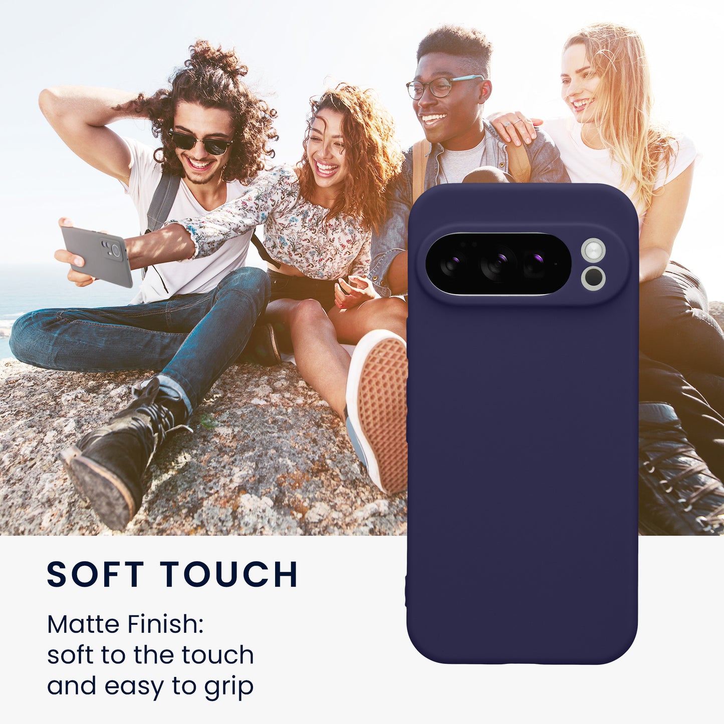 kwmobile Handyhülle für Google Pixel 10 Pro Hülle - weiches Handy Silikon Case - Schutzhülle Cover