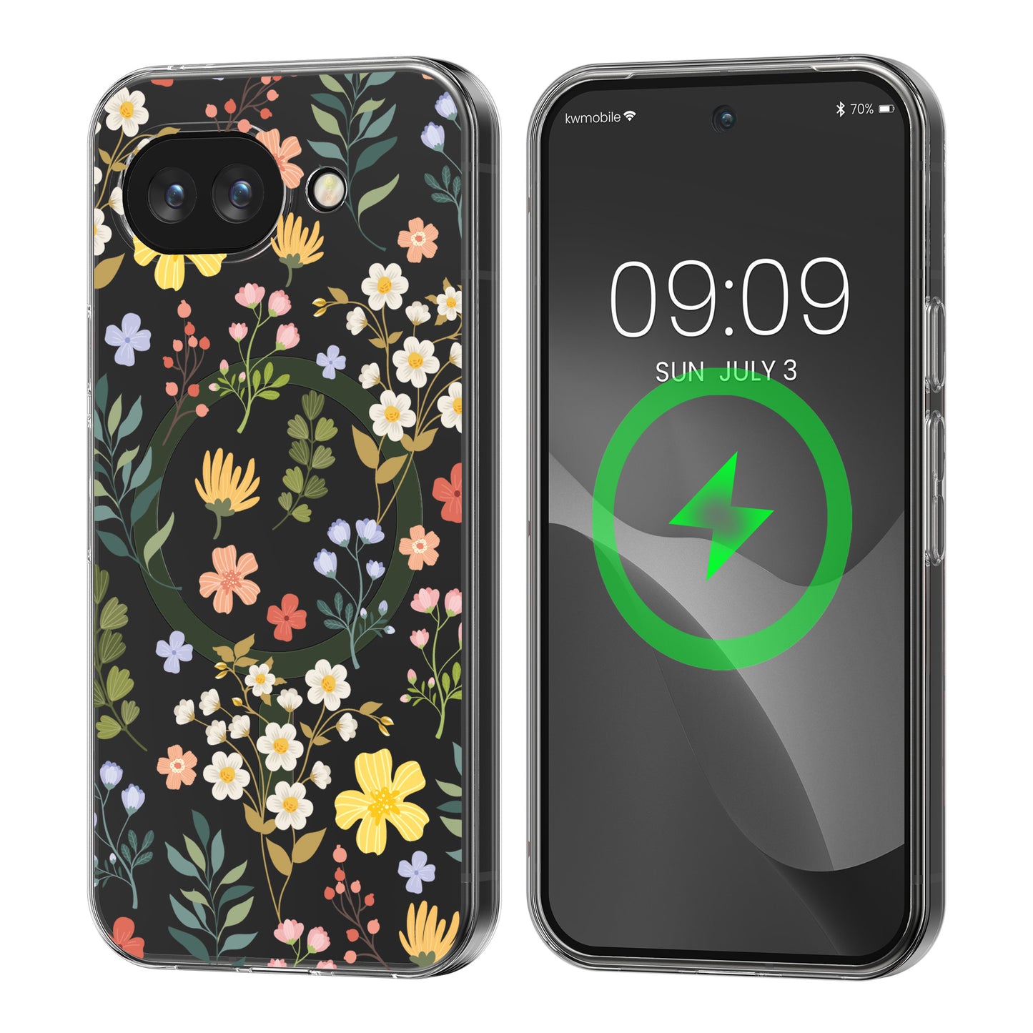 kwmobile kristallklares Hardcase kompatibel mit Google Pixel 10a Hülle - kompatibel mit MagSafe - TPU Case