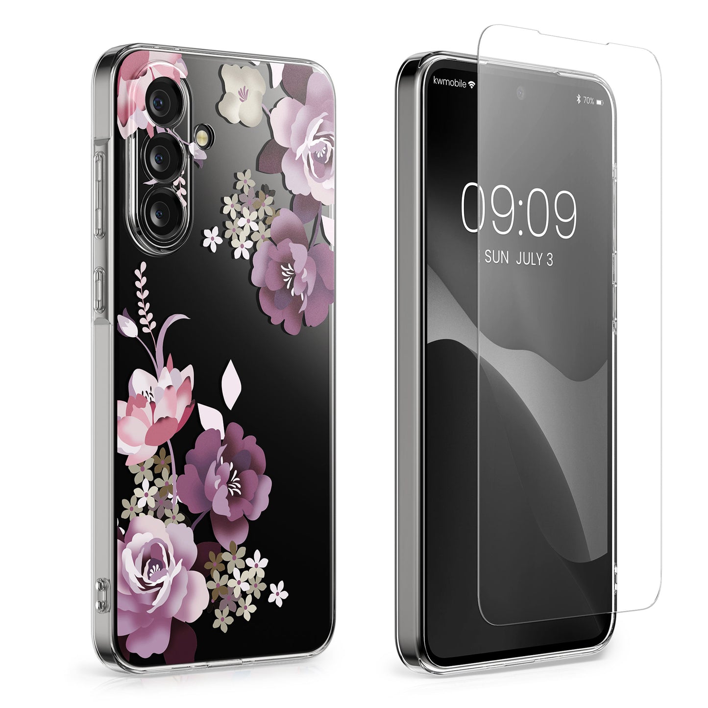 kwmobile Hülle kompatibel mit Samsung Galaxy A57 5G Handyhülle Mit Glas Schutzfolie