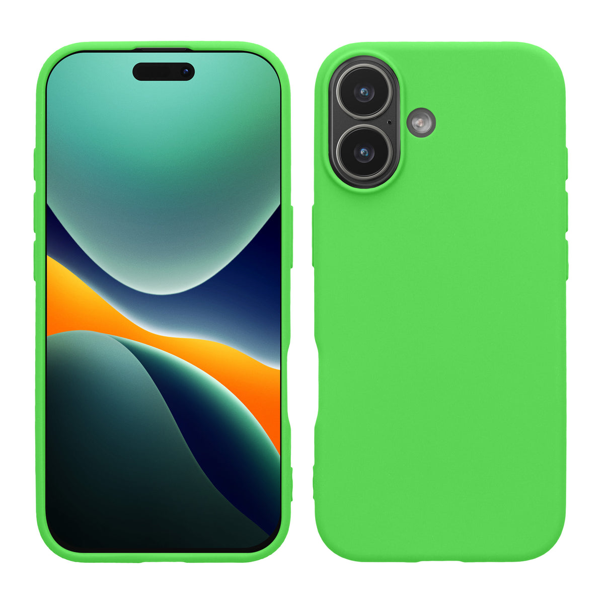 kwmobile Hülle kompatibel mit iPhone 17 Hülle - Weiche und schlanke TPU Silikon Handyhülle - Stoßabsorbierendes Flexibles Case - Limettengrün Limettengrün