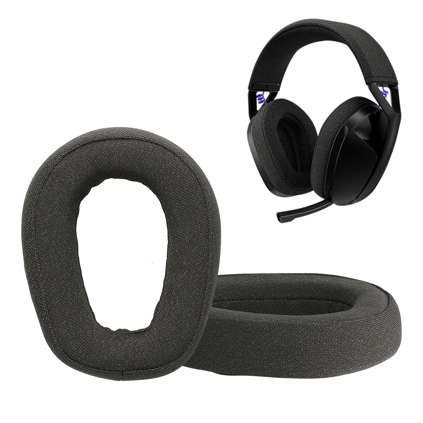 kwmobile Ohr Polster für Logitech G G321 - Ersatz Ohrpolster - Kopfhörer Ersatzteile - Kopfhörer Ersatzpolster für Over Ear Headphones
