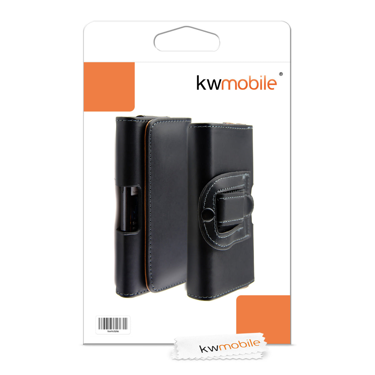 kwmobile Gürteltasche Hülle für Handys mit Gürtelclip - 14,4 x 7 cm Gürtel Case mit Gürtelschlaufe
