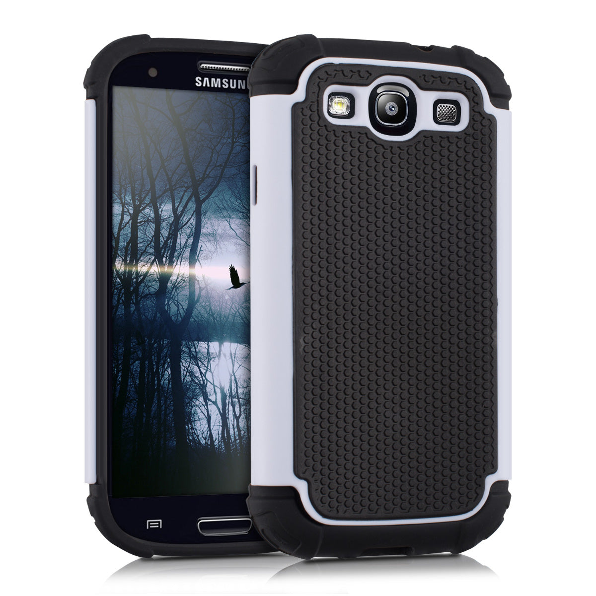 Hybrid Hülle kompatibel mit Samsung Galaxy S3 / S3 Neo - Weiß - Hüllen