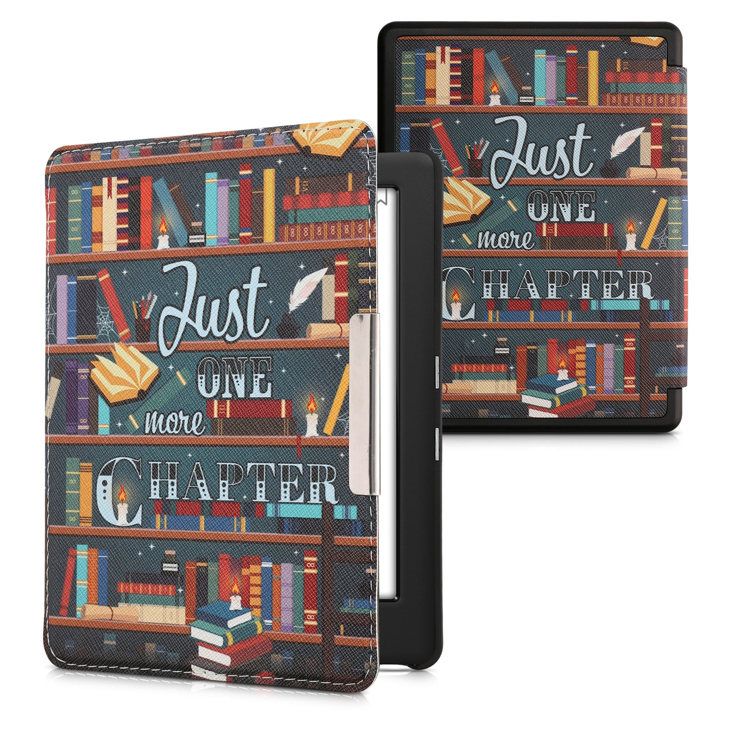 kwmobile Schutzhülle für Kobo Glo HD / Touch 2.0 Hülle - eReader Flip Case mit Auto Sleep Funktion - Schmetterlinge Vintage