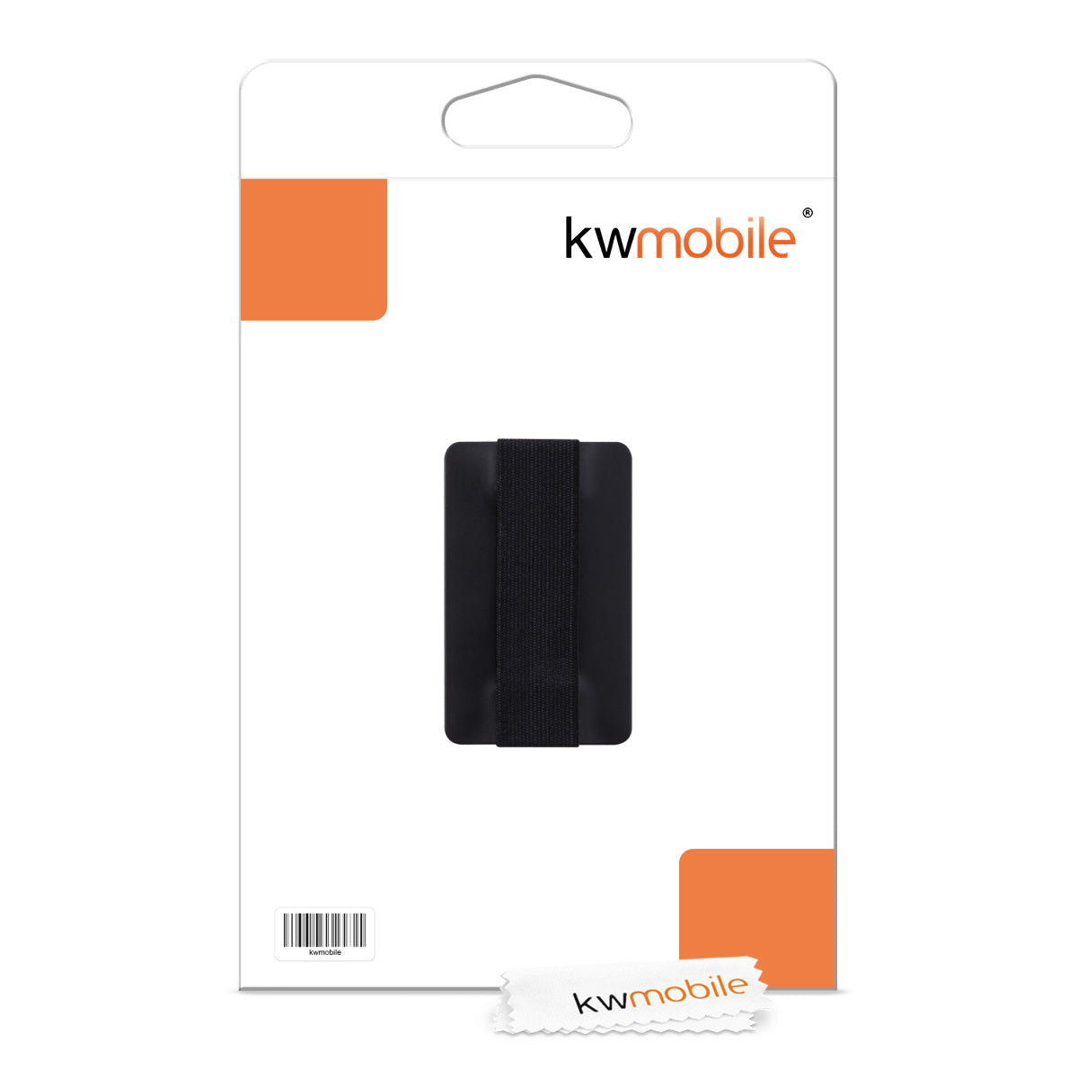 kwmobile Slim Smartphone Fingerhalter Griff Halter - Selbstklebende Handy Fingerhalterung Finger Halter kompatibel mit iPhone Samsung Sony Handys