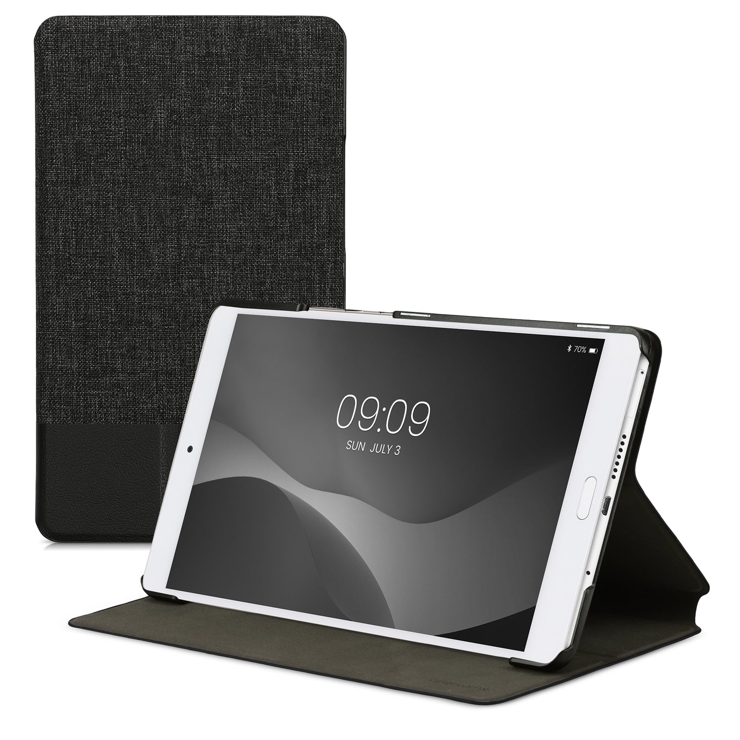 kwmobile Schutzhülle kompatibel mit Huawei MediaPad M3 8.4 - Hülle Slim - Tablet Cover Case mit Ständer Schwarz