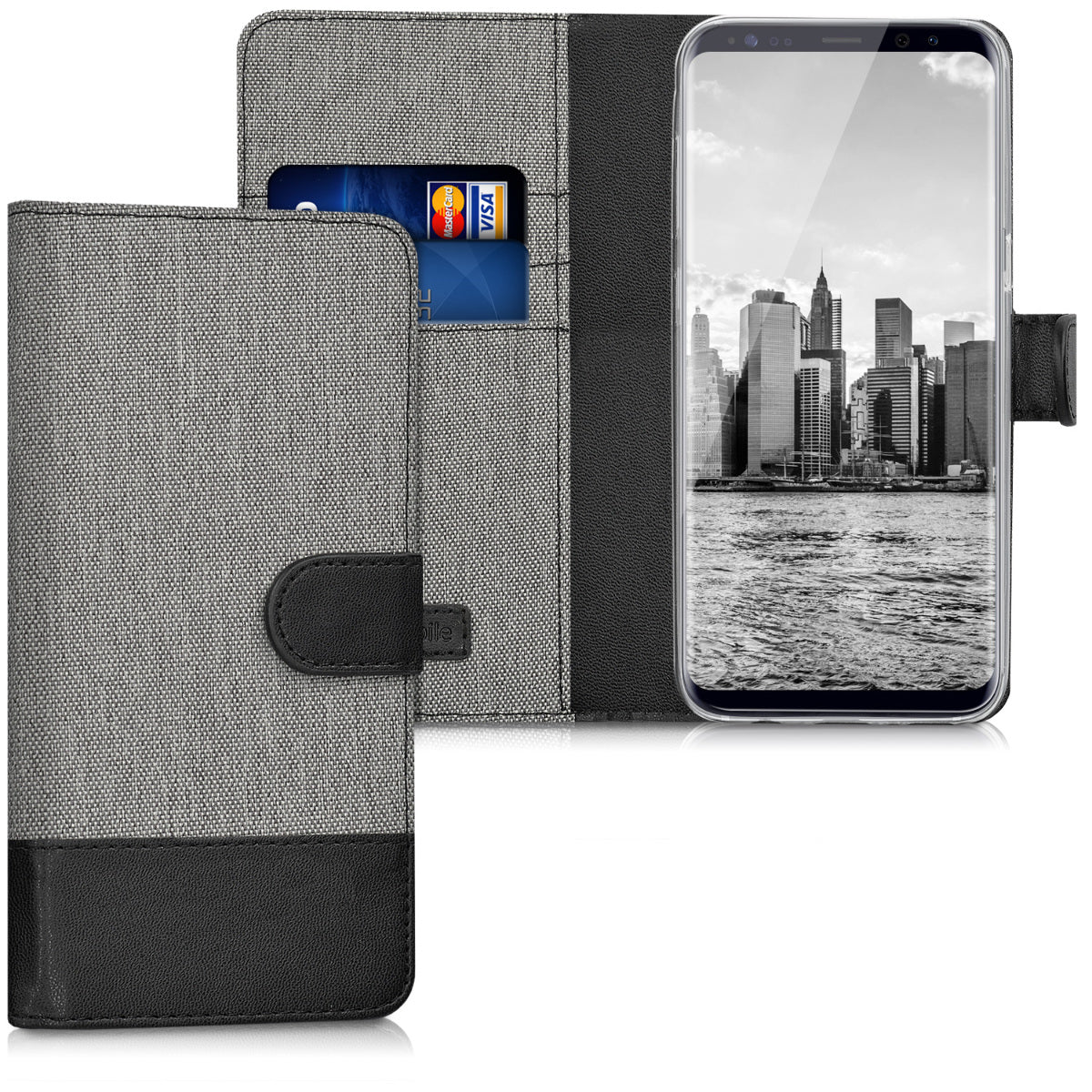 Kunstleder Hülle kompatibel mit Samsung Galaxy S8