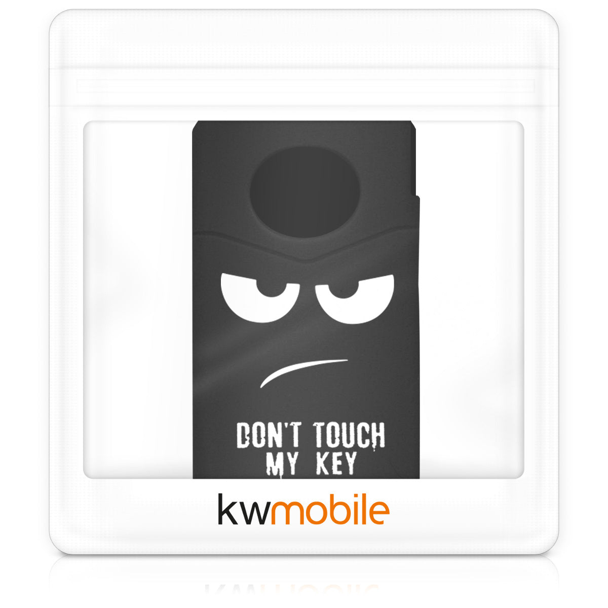 kwmobile Autoschlüssel Hülle kompatibel mit Mazda 2-Tasten Autoschlüssel Hülle - Schlüsselhülle Don't touch my Key