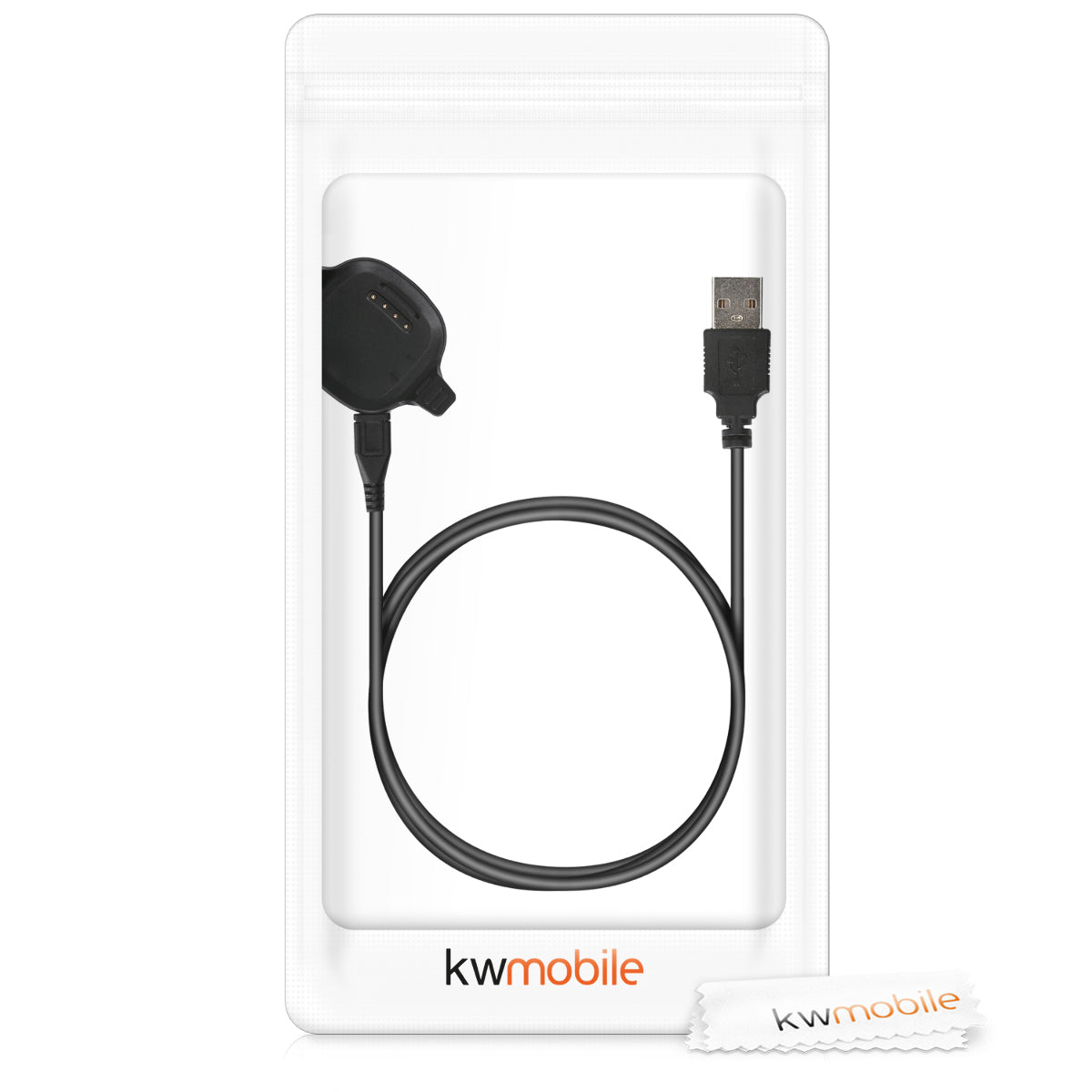 kwmobile USB Kabel Charger kompatibel mit Garmin Forerunner 10 / 15 Ladekabel Smart Watch Ersatzkabel Fitnesstracker Aufladekabel