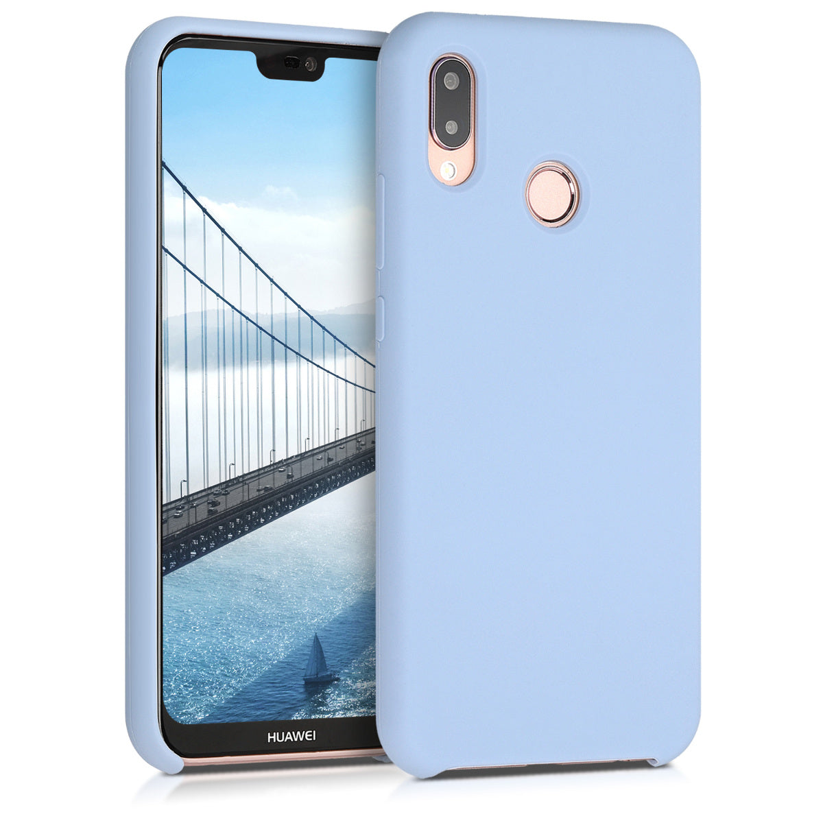 kwmobile Handyhülle für Huawei P20 Lite Hülle - Case Silikon - Kabelloses Laden - Schutzhülle Cover