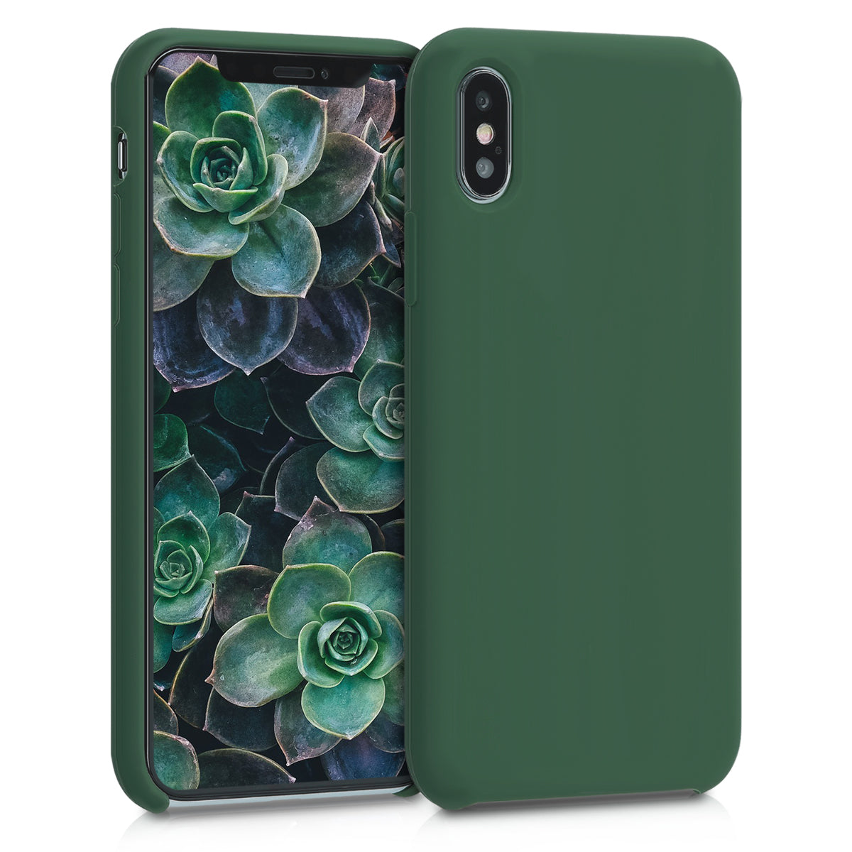 kwmobile Handyhülle für Apple iPhone XS Hülle - Case Silikon - Kabelloses Laden - Schutzhülle Cover