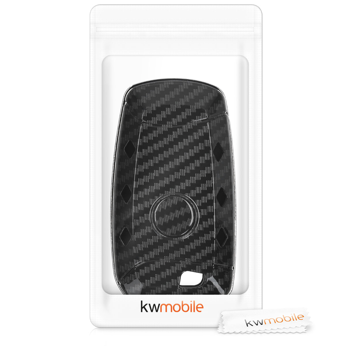 kwmobile Autoschlüssel Hülle kompatibel mit BMW 3-Tasten Funk Autoschlüssel (nur Keyless Go) Hardcover Schutzhülle Schlüsselhülle Cover