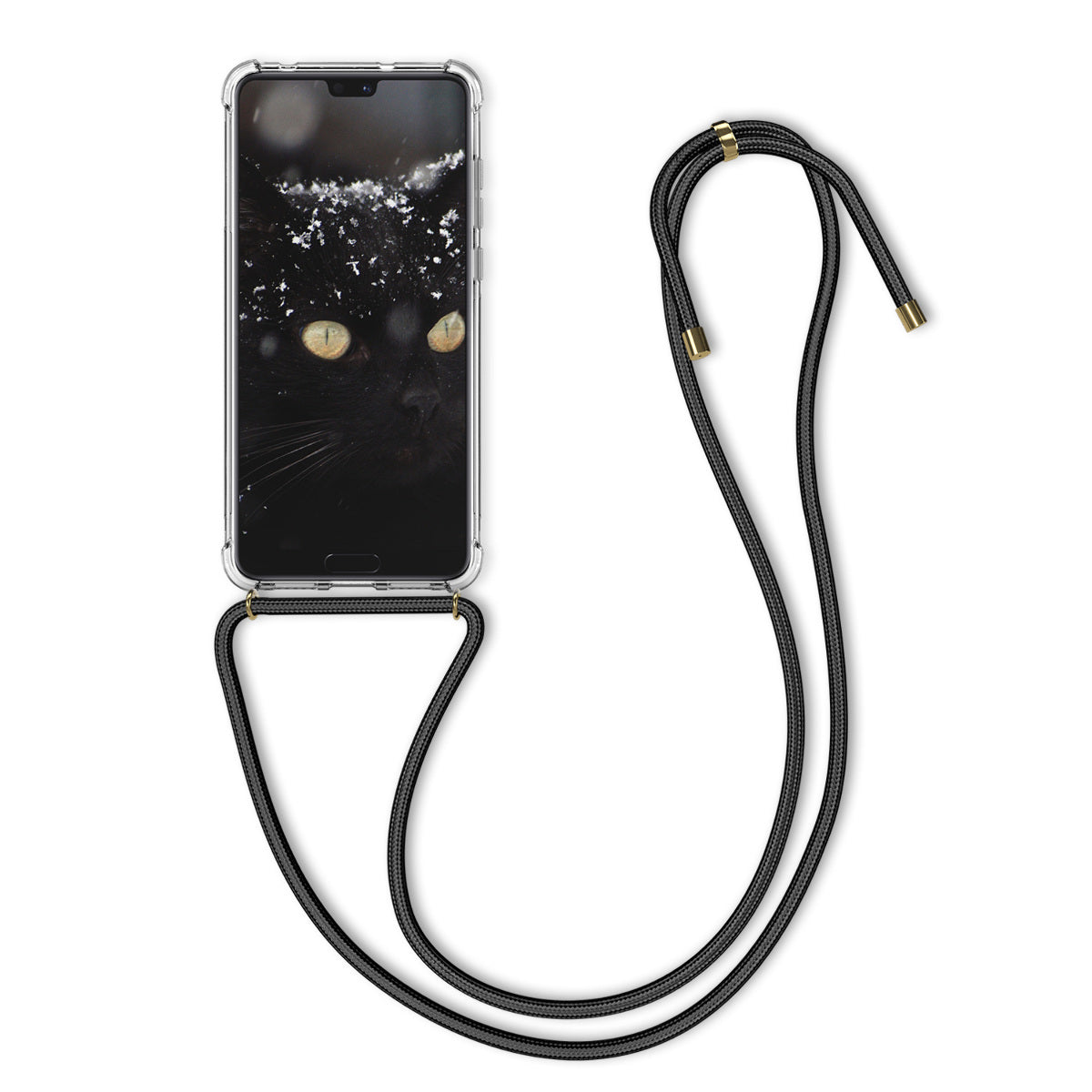 kwmobile Necklace Case kompatibel mit Huawei P20 Pro Hülle Silikon Cover mit Handykette Band Handyhülle
